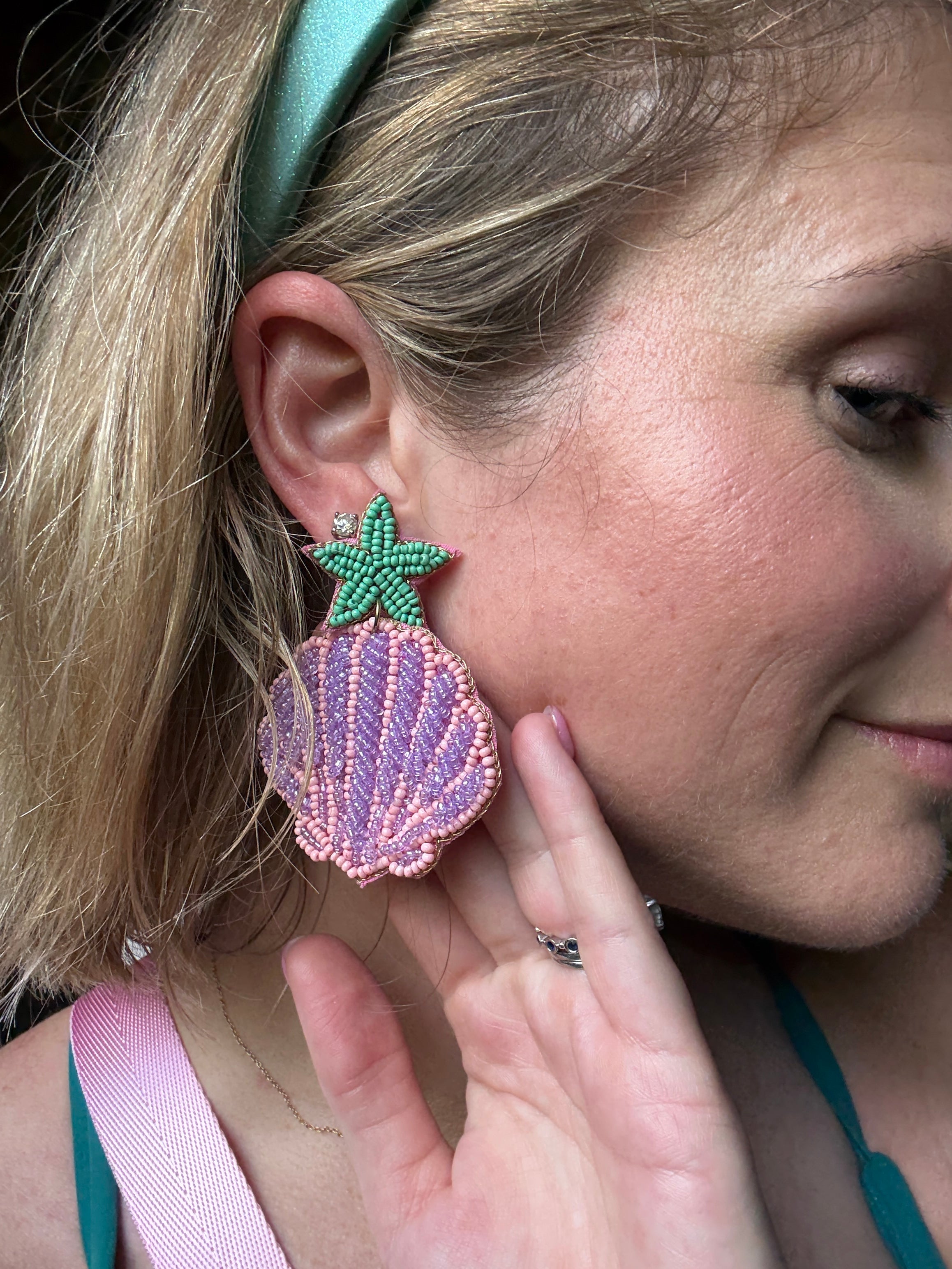 Ariel’s Shell Beaded Earrings