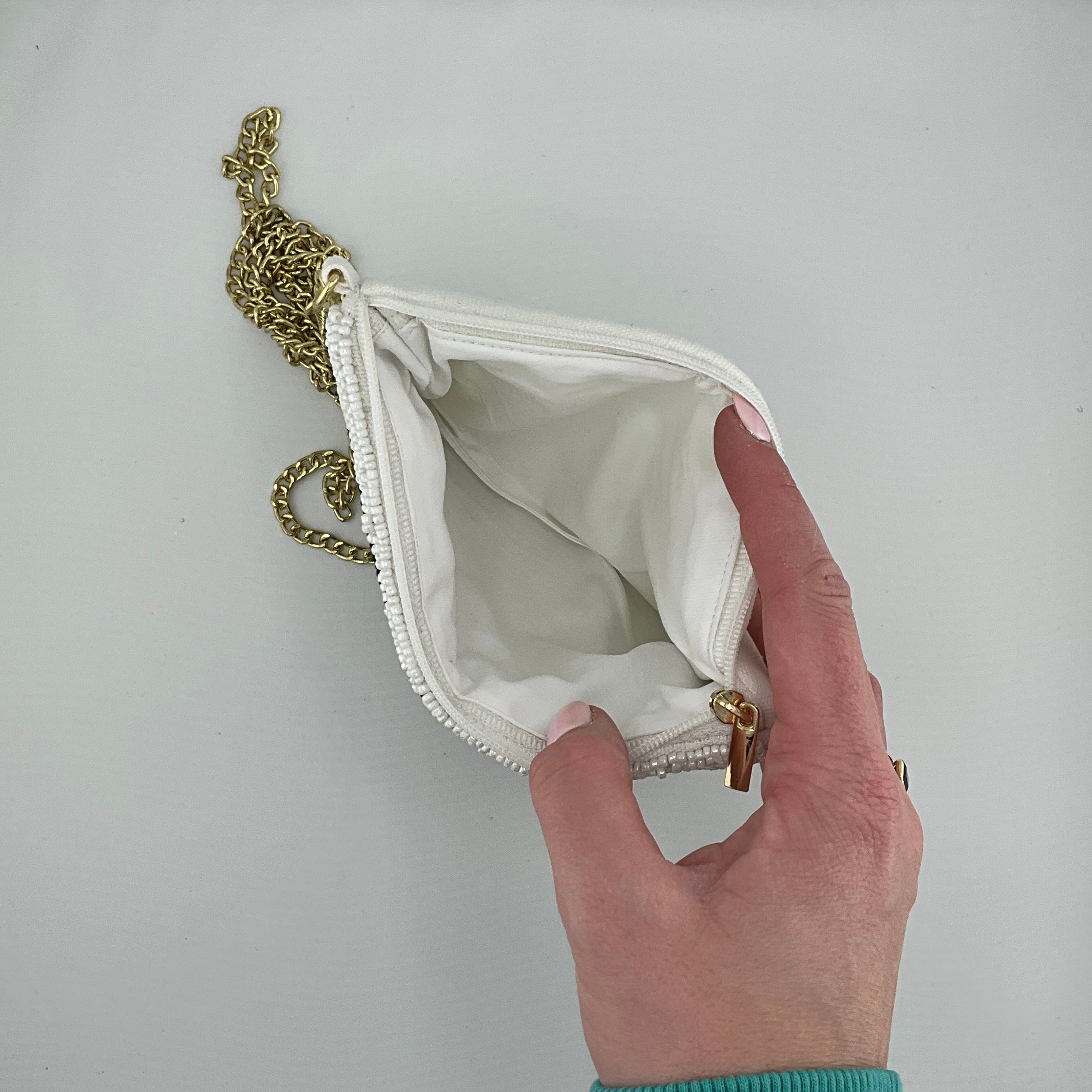 Beaded Georgia Tech Coin Purse