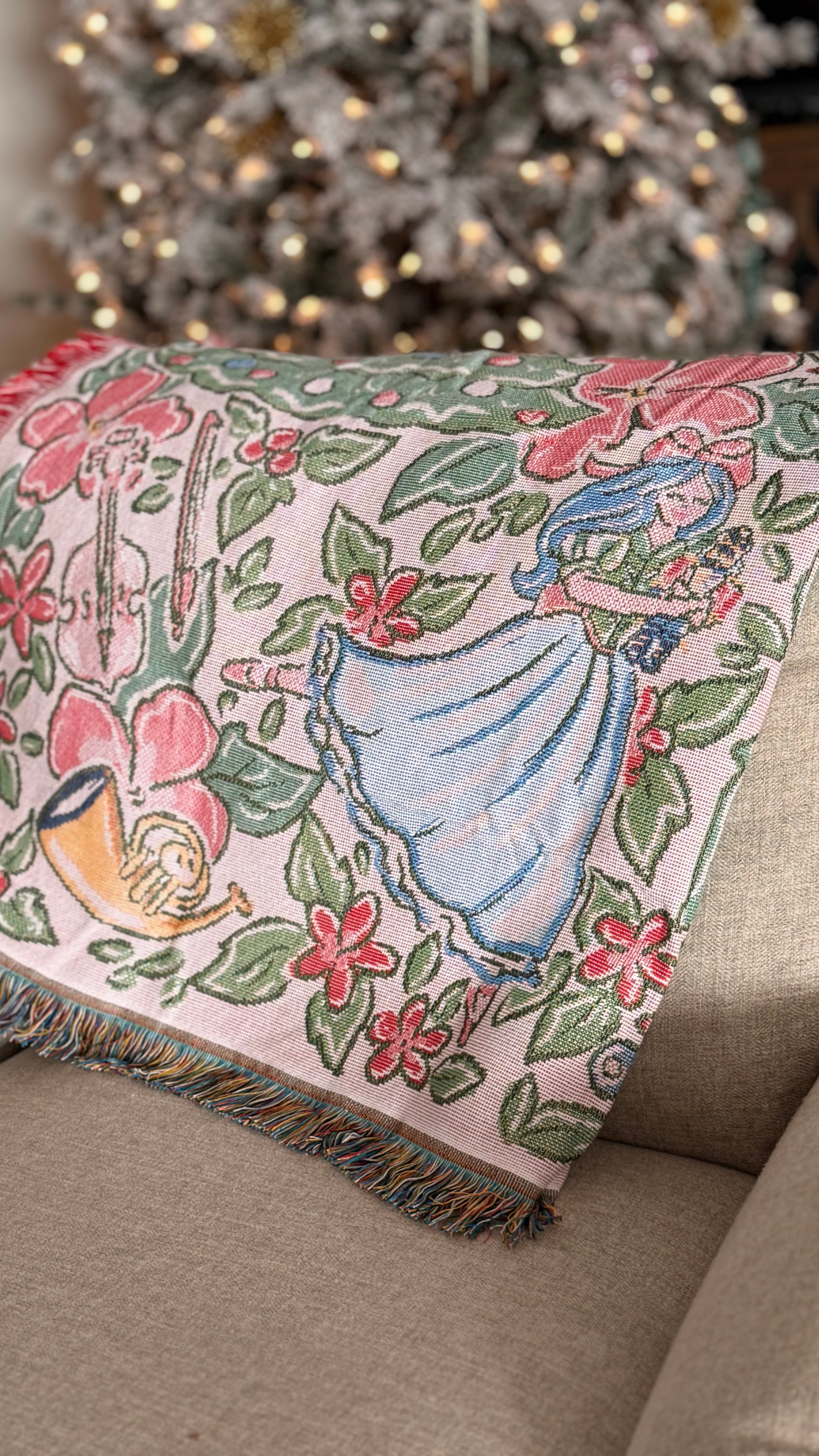 Nutcracker in Bloom Woven Blanket