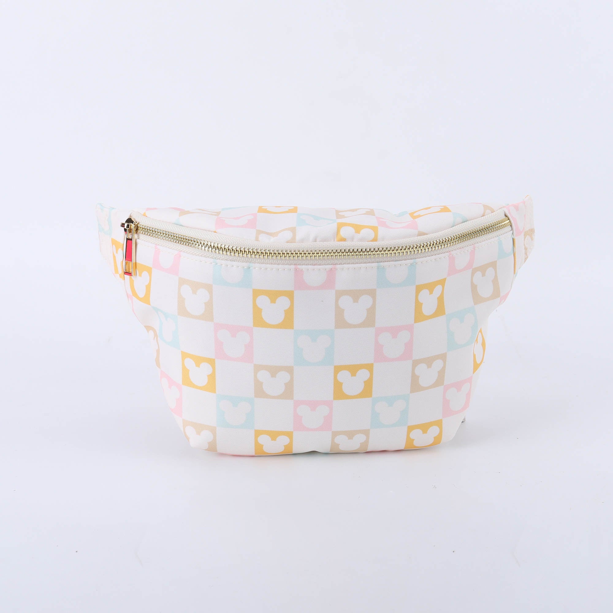 Pastel Checkered Mickey Mouse Jumbo Fanny Pack