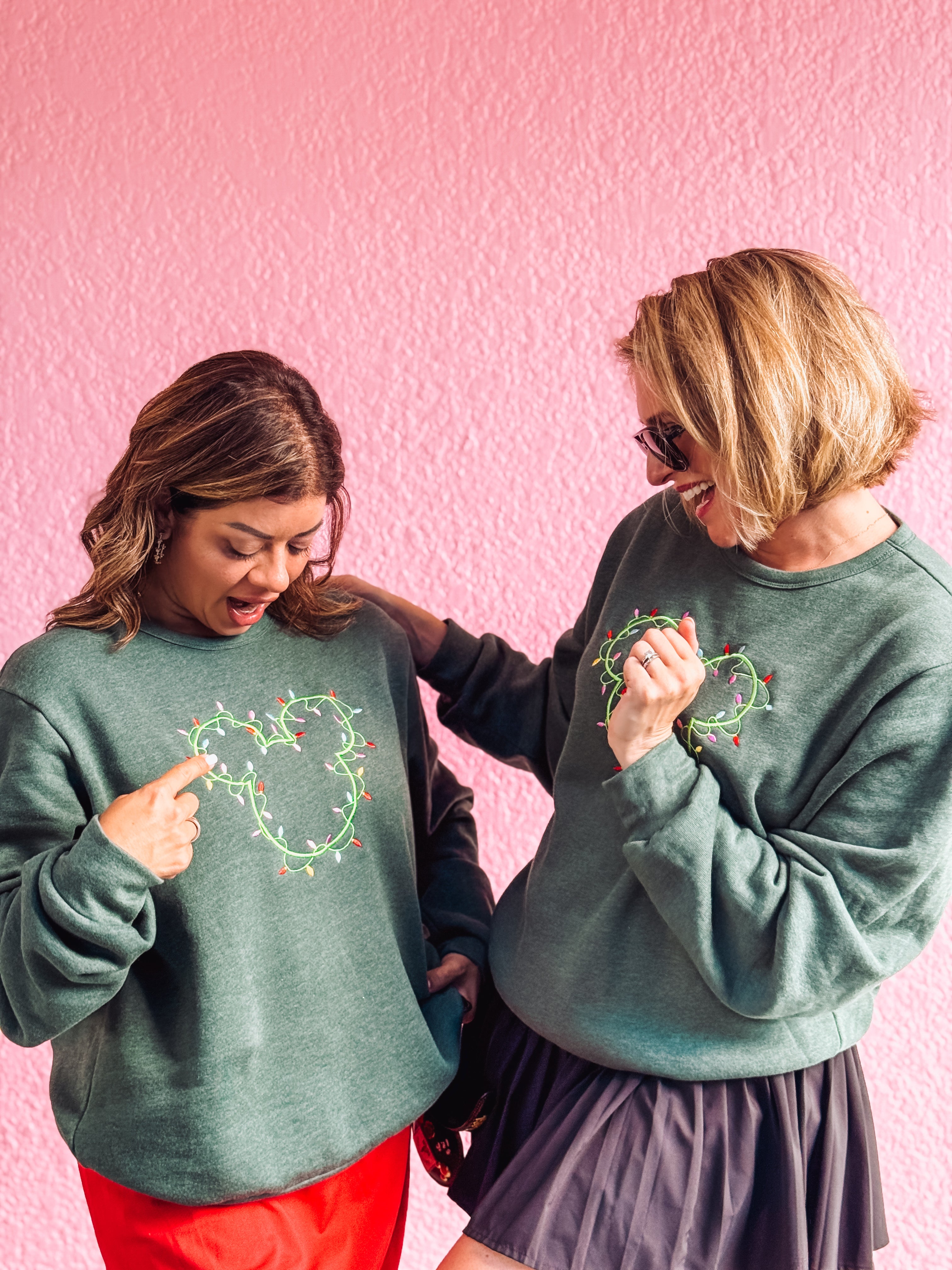 Very Merry Mickey Lights Sweatshirt