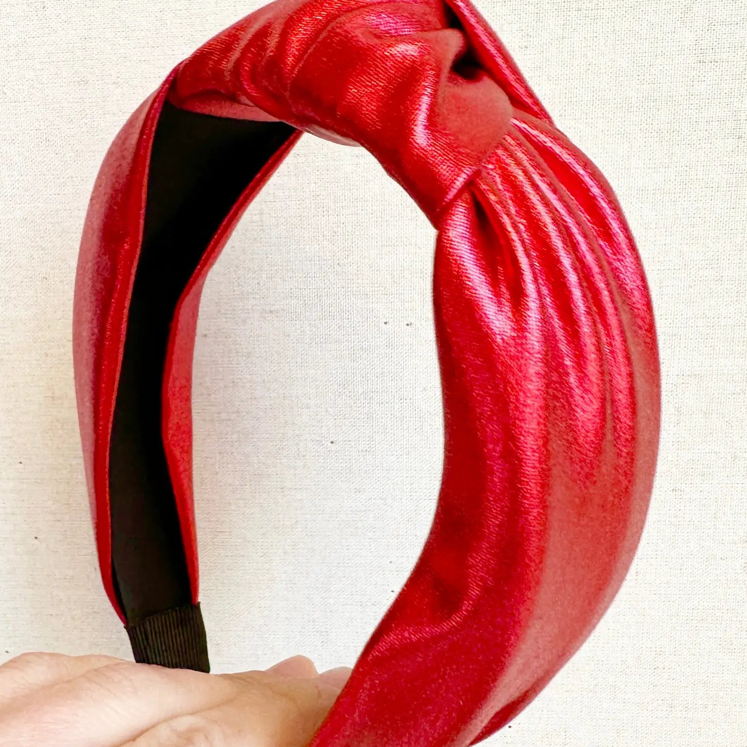 Red Metallic Headband