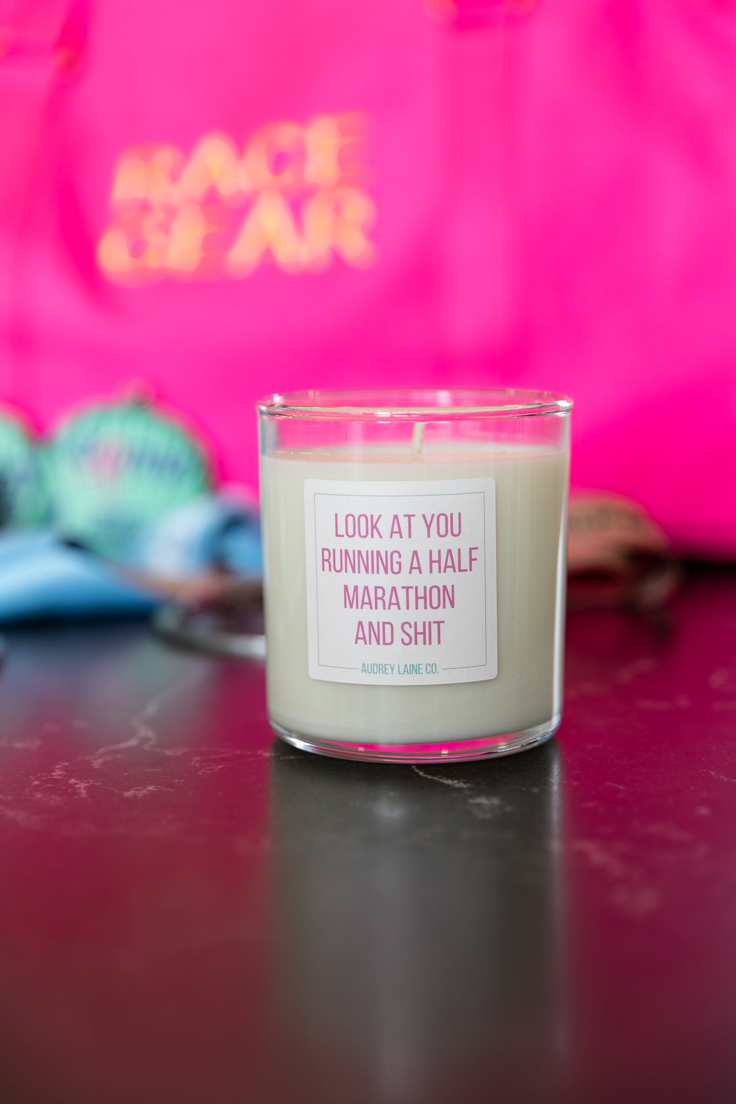Half Marathon Candle