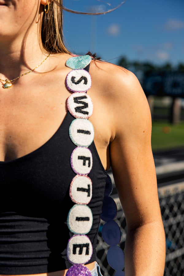 Eras Tour Outfit Friendship Bracelet Beaded Strap and Clear Bag