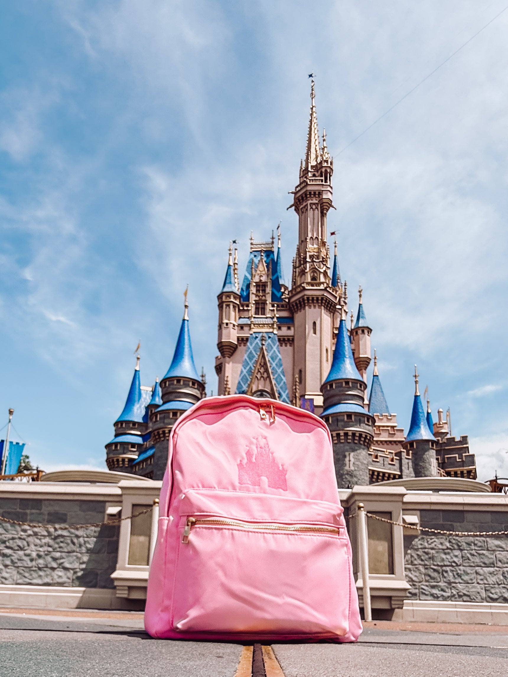 Castle Embroidered Backpack