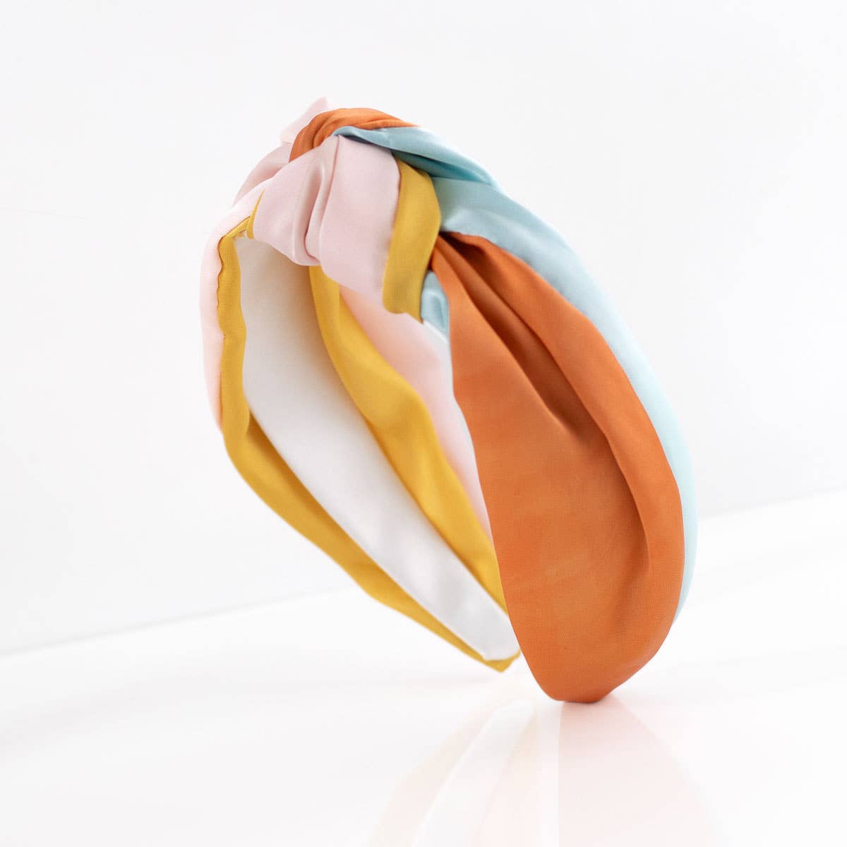 Satin Multicolored Knotted Headband
