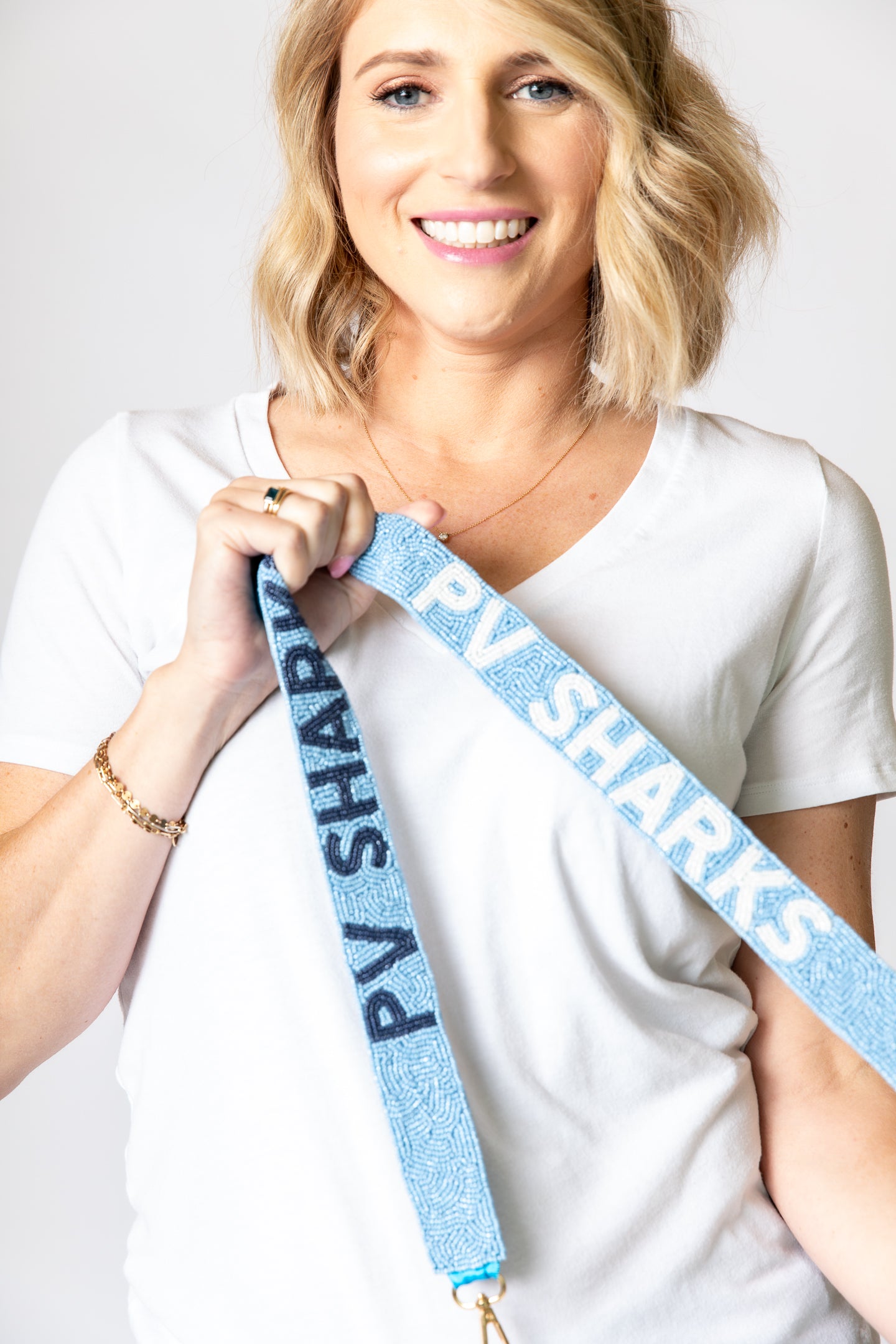 Ponte Vedra Sharks Purse Strap and Clear Bag