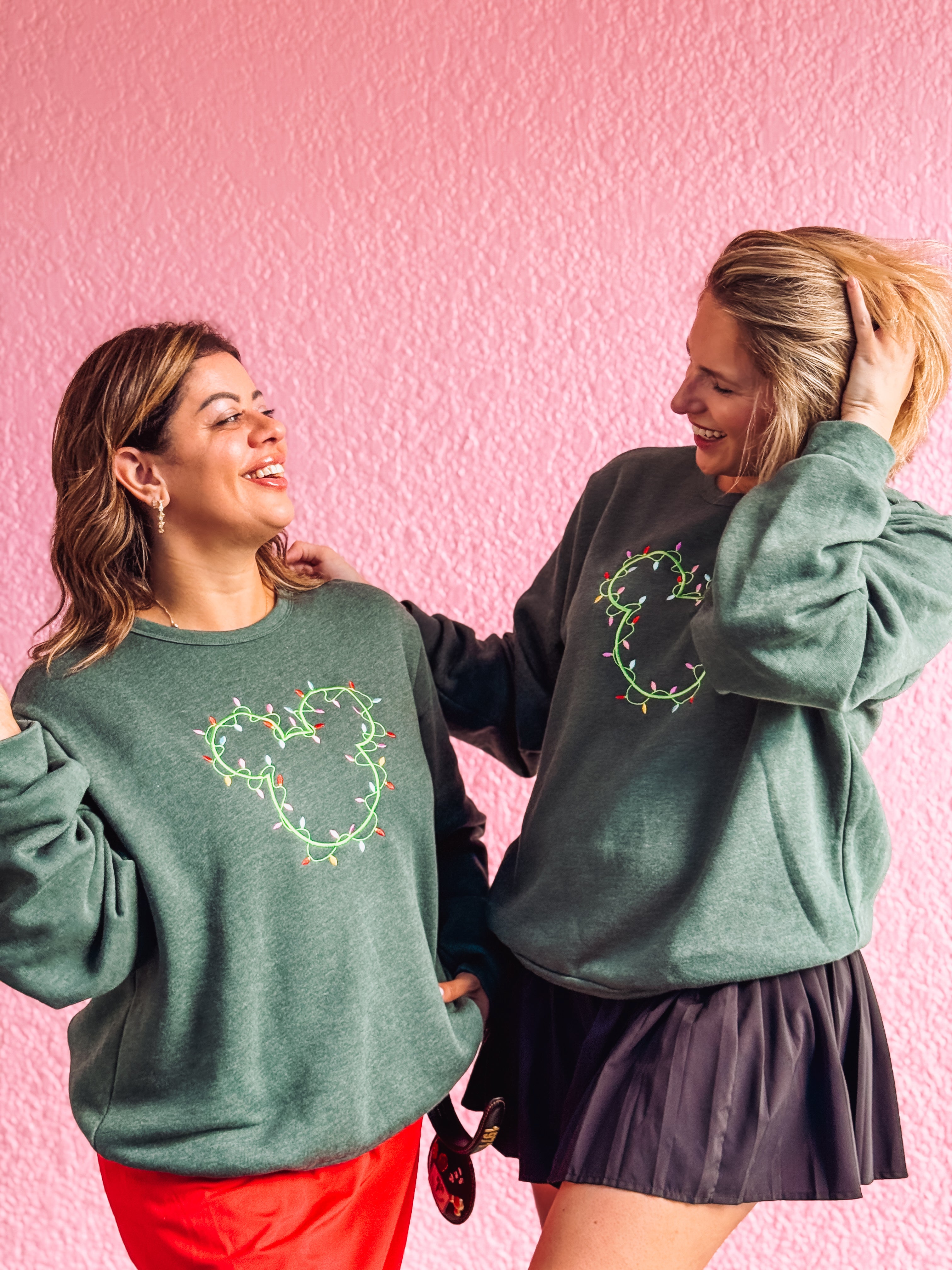 Very Merry Mickey Lights Sweatshirt