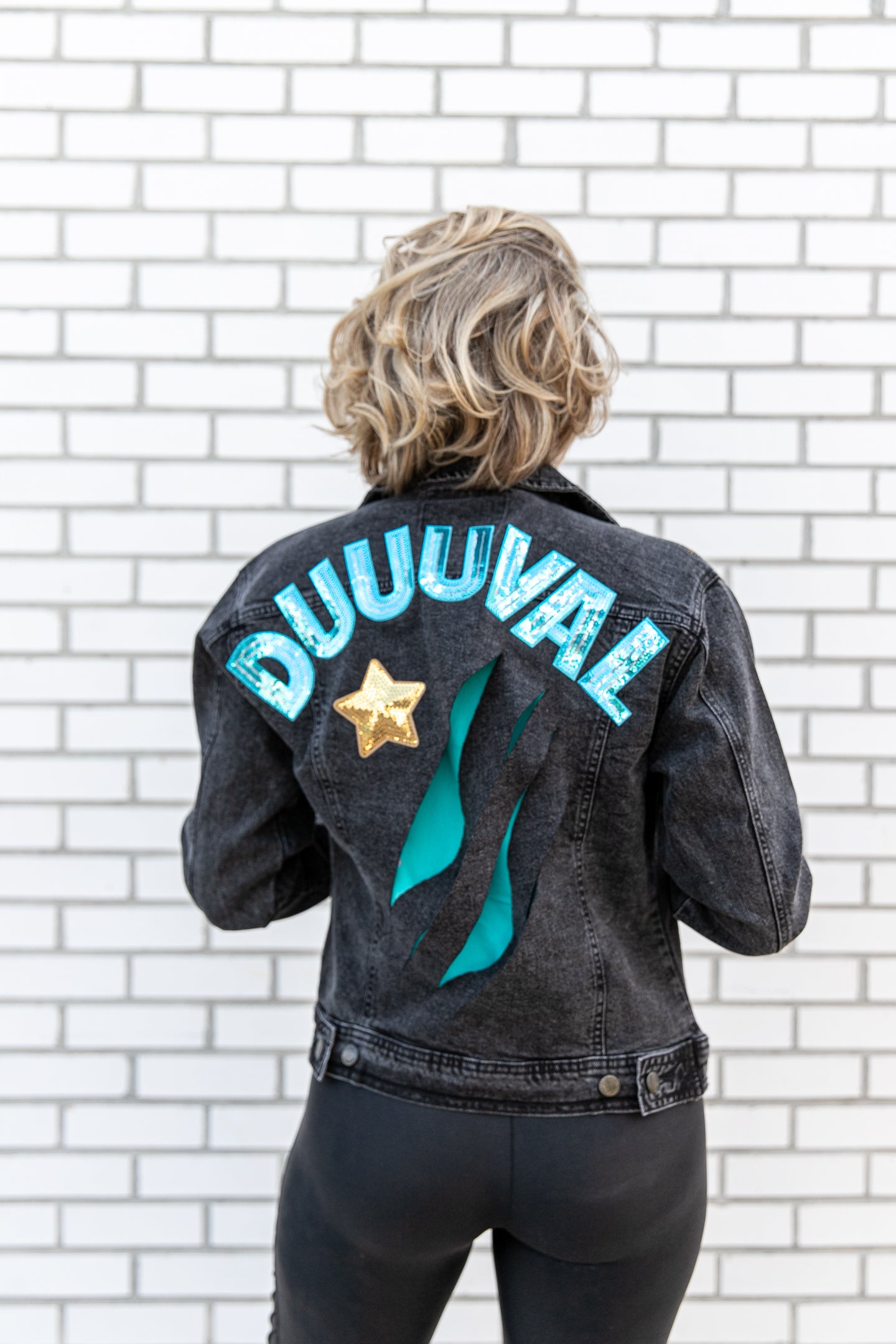 Jacksonville Jaguars DUUUVAL Black Denim Jacket