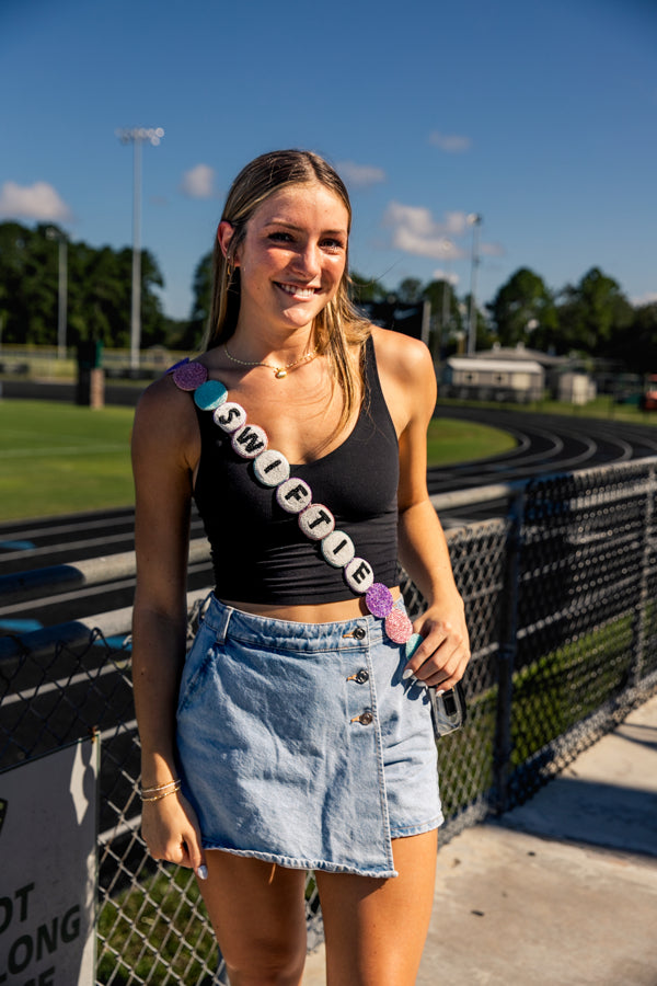 Eras Tour Outfit Friendship Bracelet Beaded Strap and Clear Bag