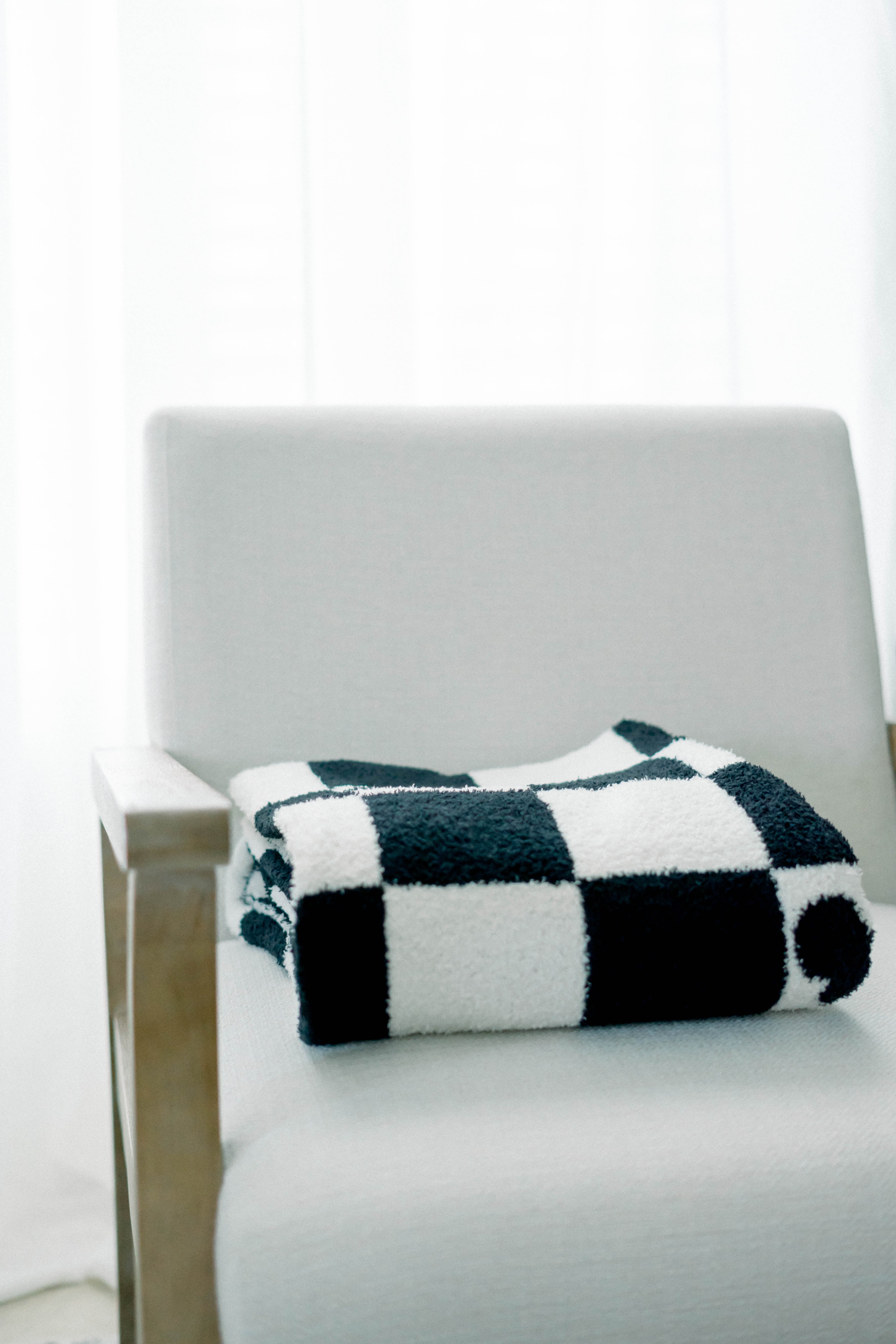 Cozy Mickey Checkered Blanket