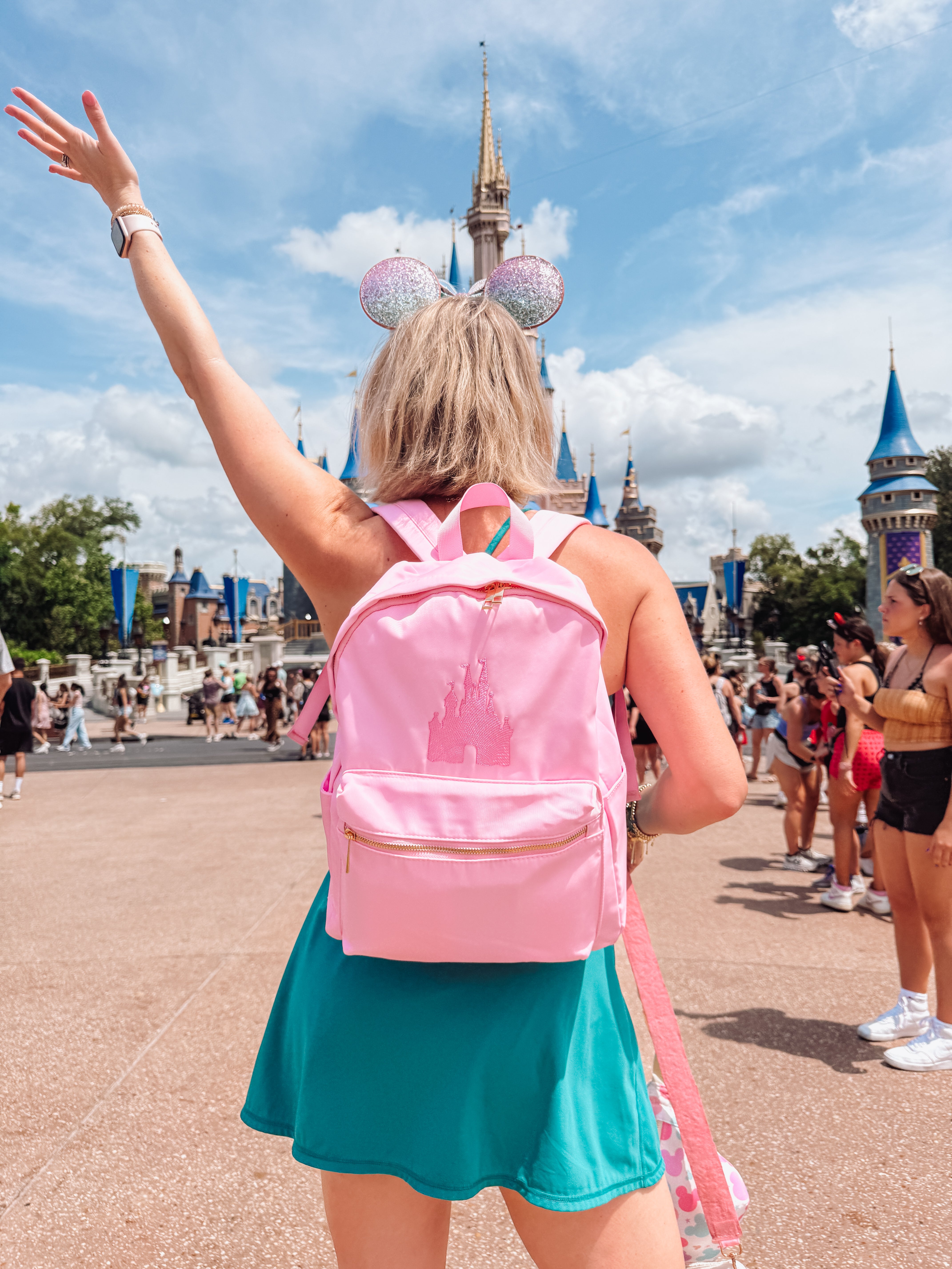 Castle Embroidered Backpack