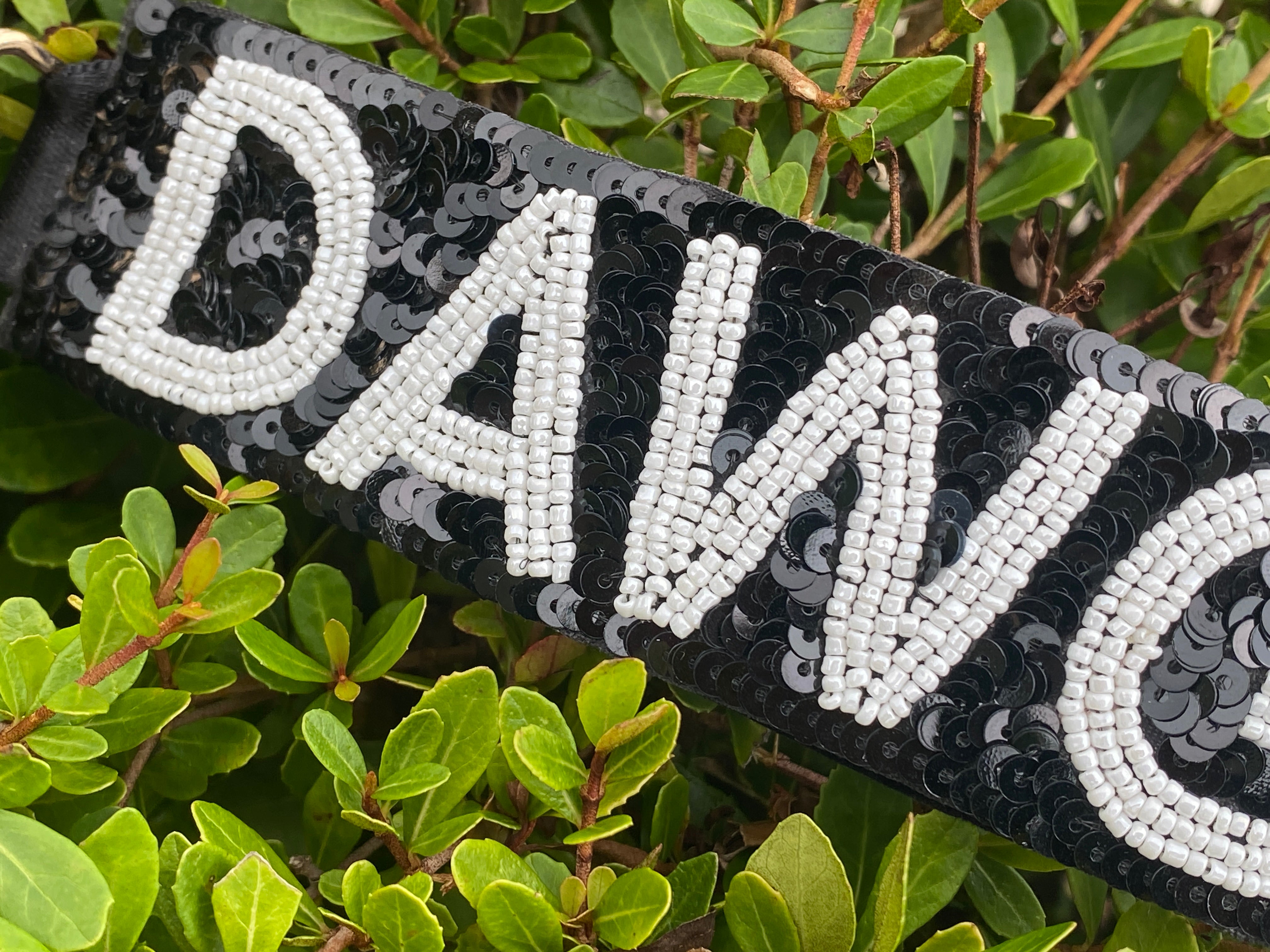 Georgia Bulldogs Sequin and Beaded Keychain Strap
