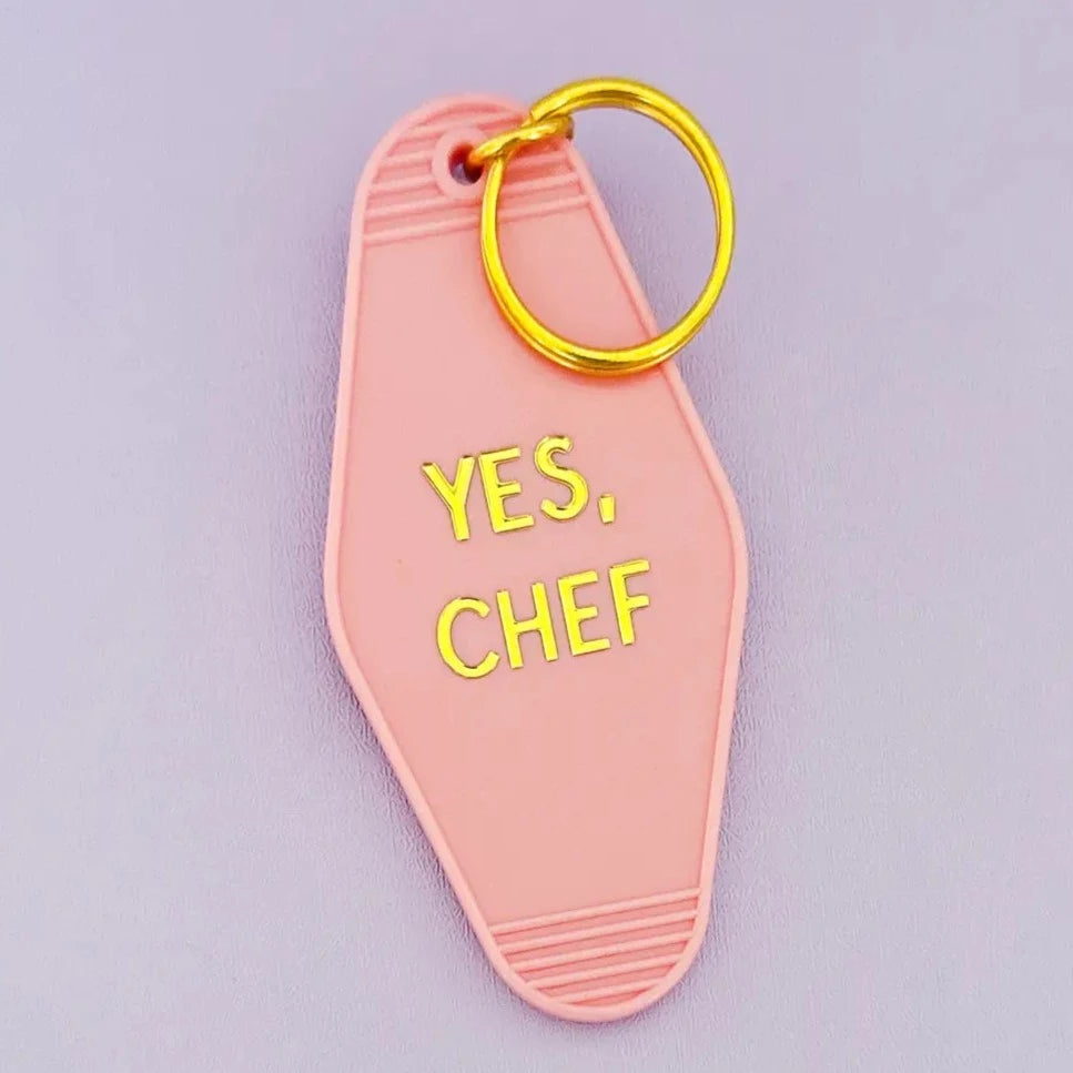 Yes, Chef Motel Keychain