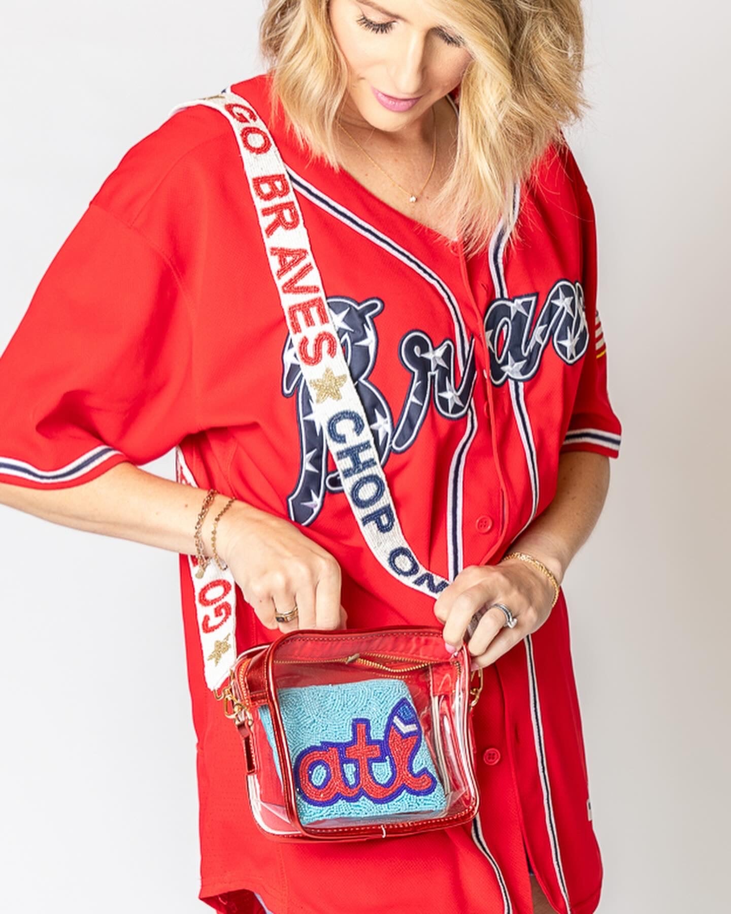 Beaded ATL Braves Coin Purse