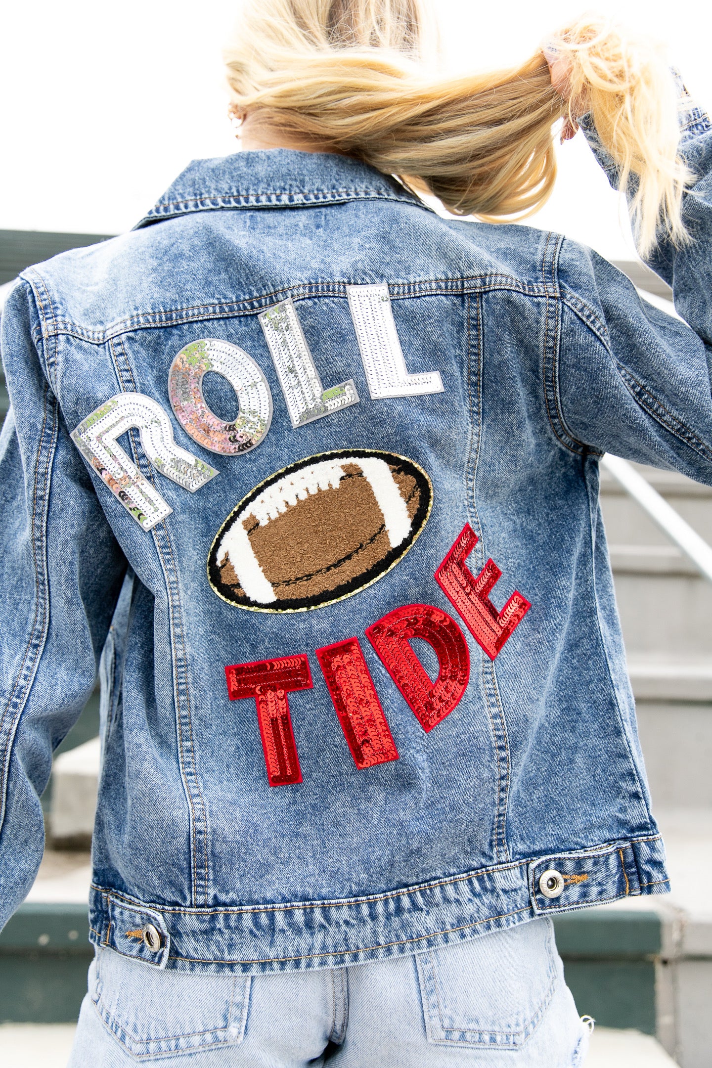 Roll Tide Alabama Custom Denim Jacket - Limited Release