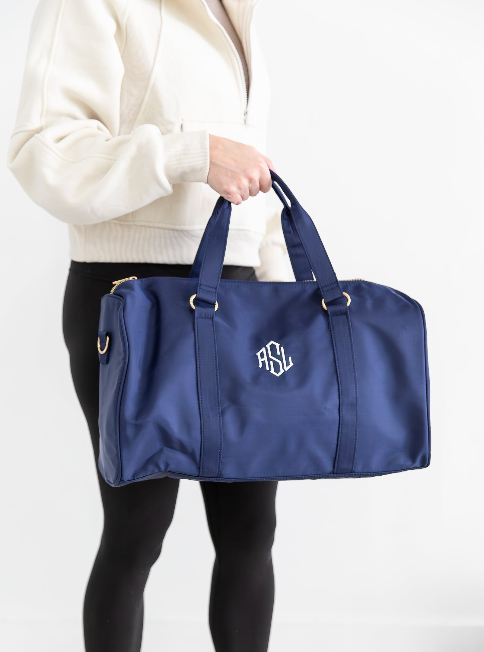 Monogrammed Weekender Duffel Bag
