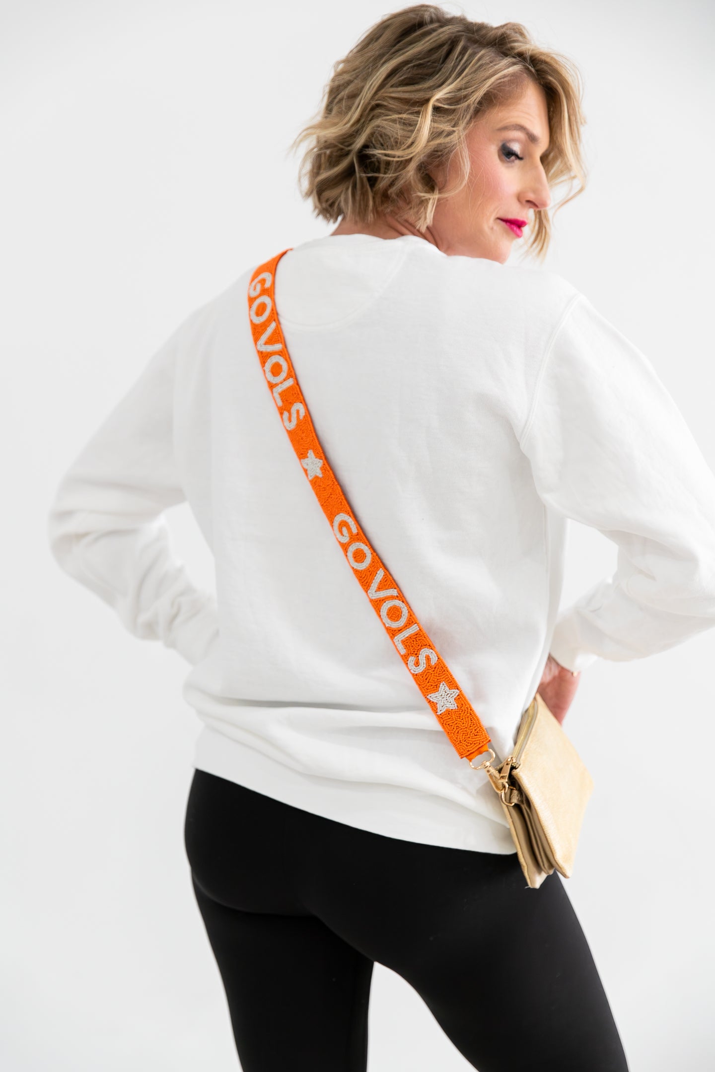 Go Vols Beaded Strap and Clear Bag