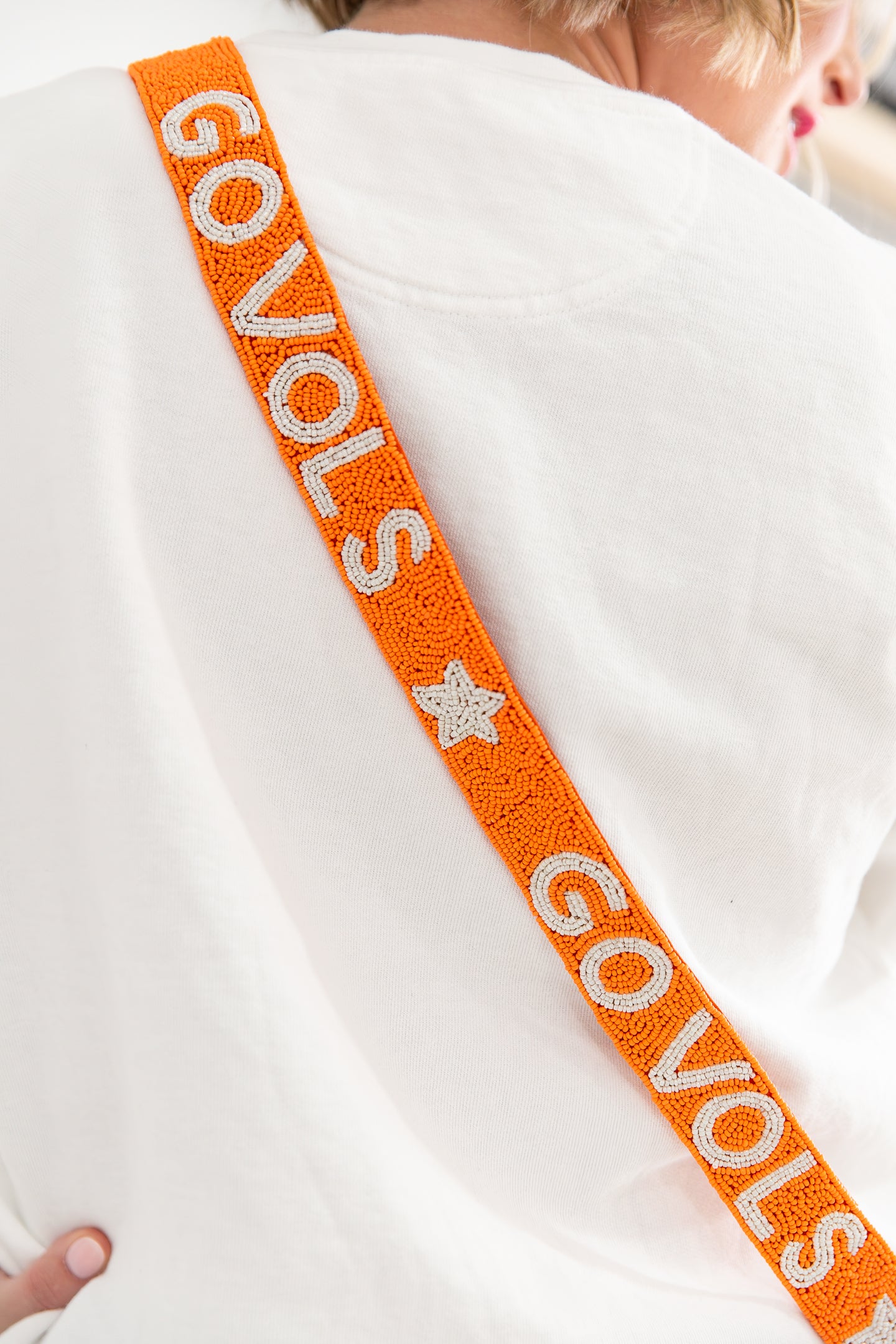 Go Vols Beaded Strap and Clear Bag