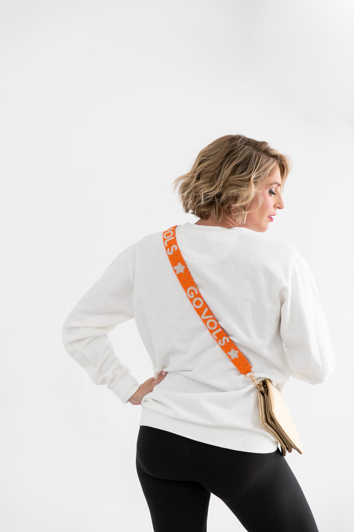 Go Vols Beaded Strap and Clear Bag