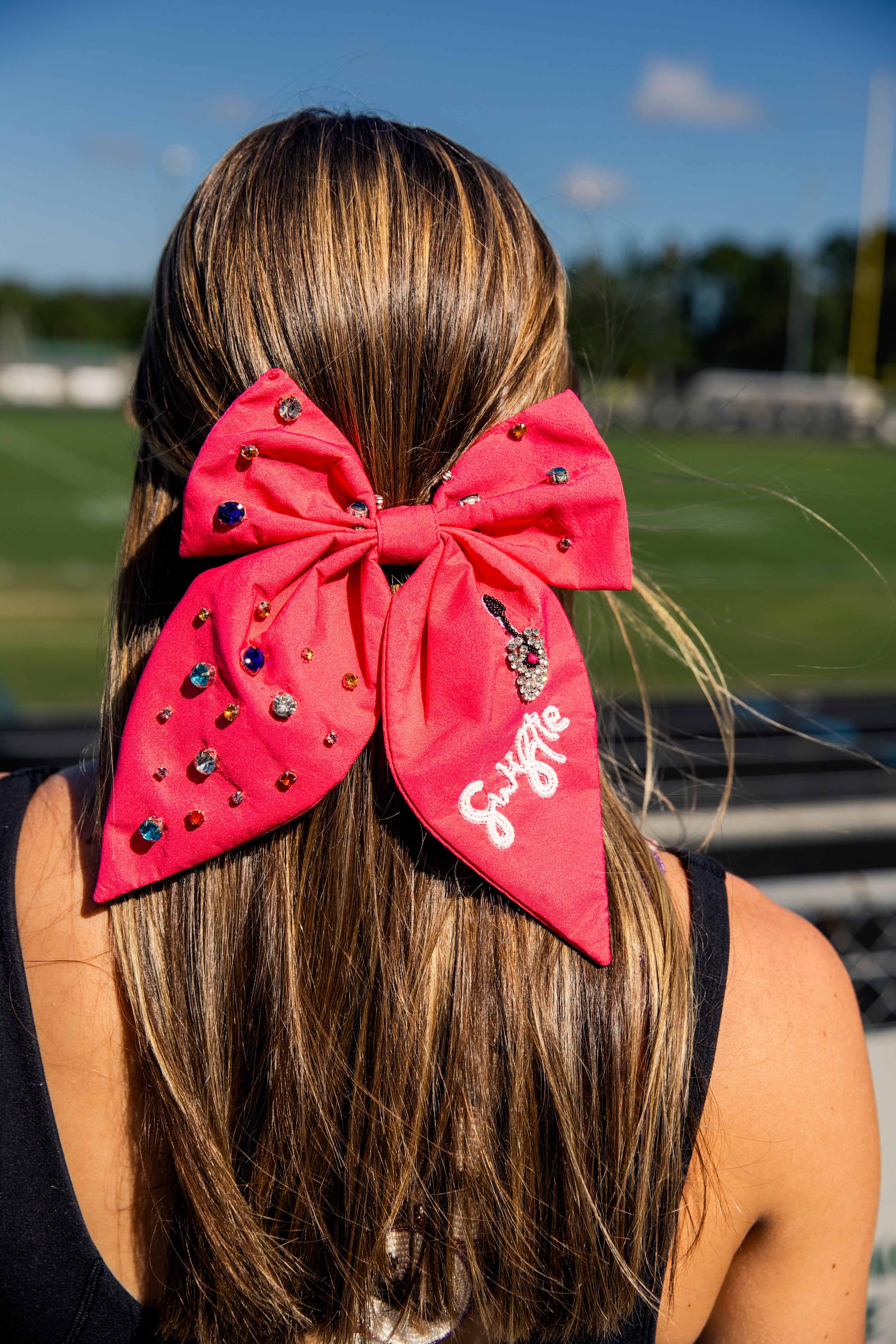 Swiftie hair bow for eras tour outfits by Audrey Laine Co.