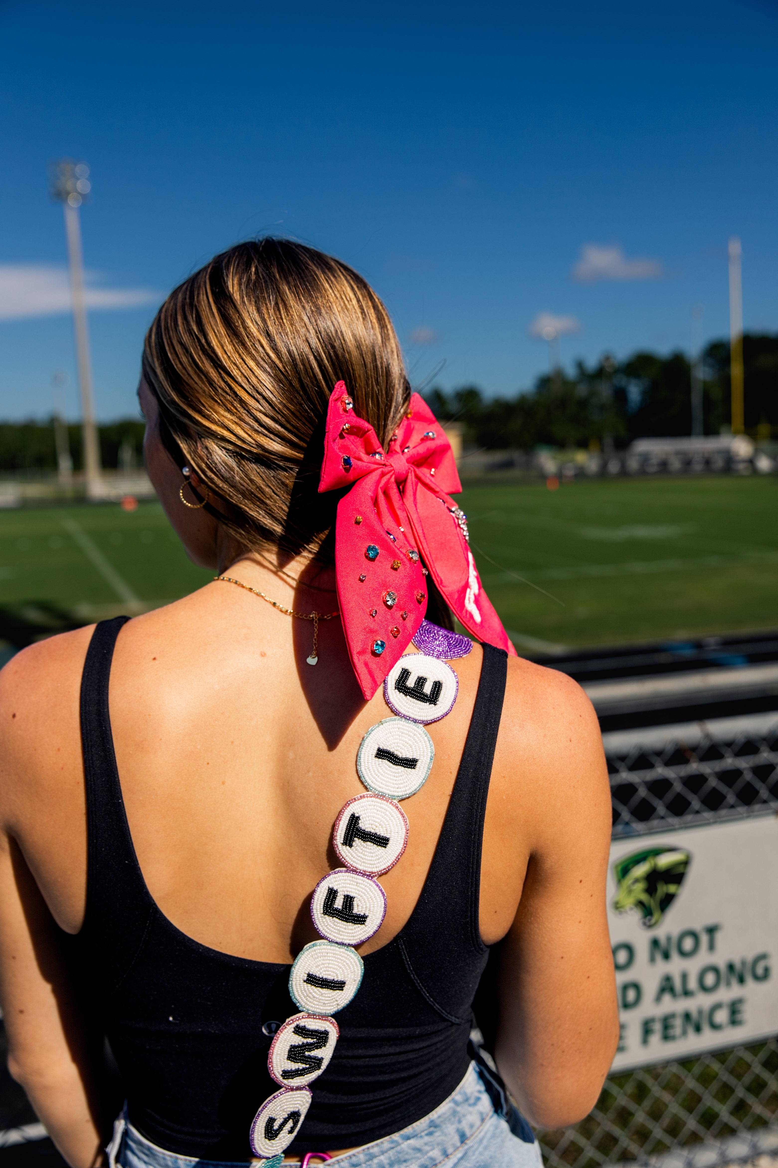 Swiftie hair bow for eras tour outfits by Audrey Laine Co.