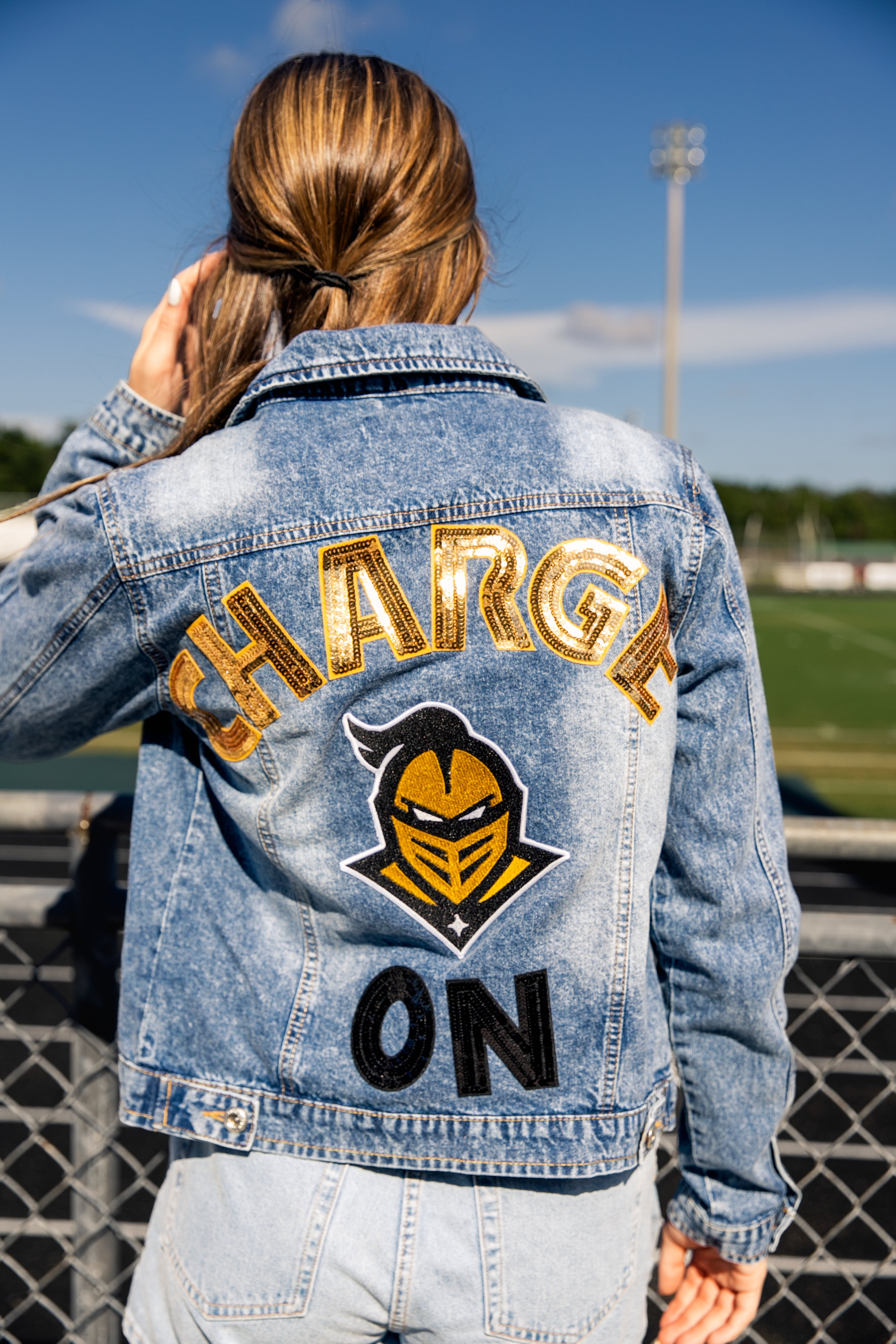 UCF Knights Charge On Custom Denim Jacket - Limited Release