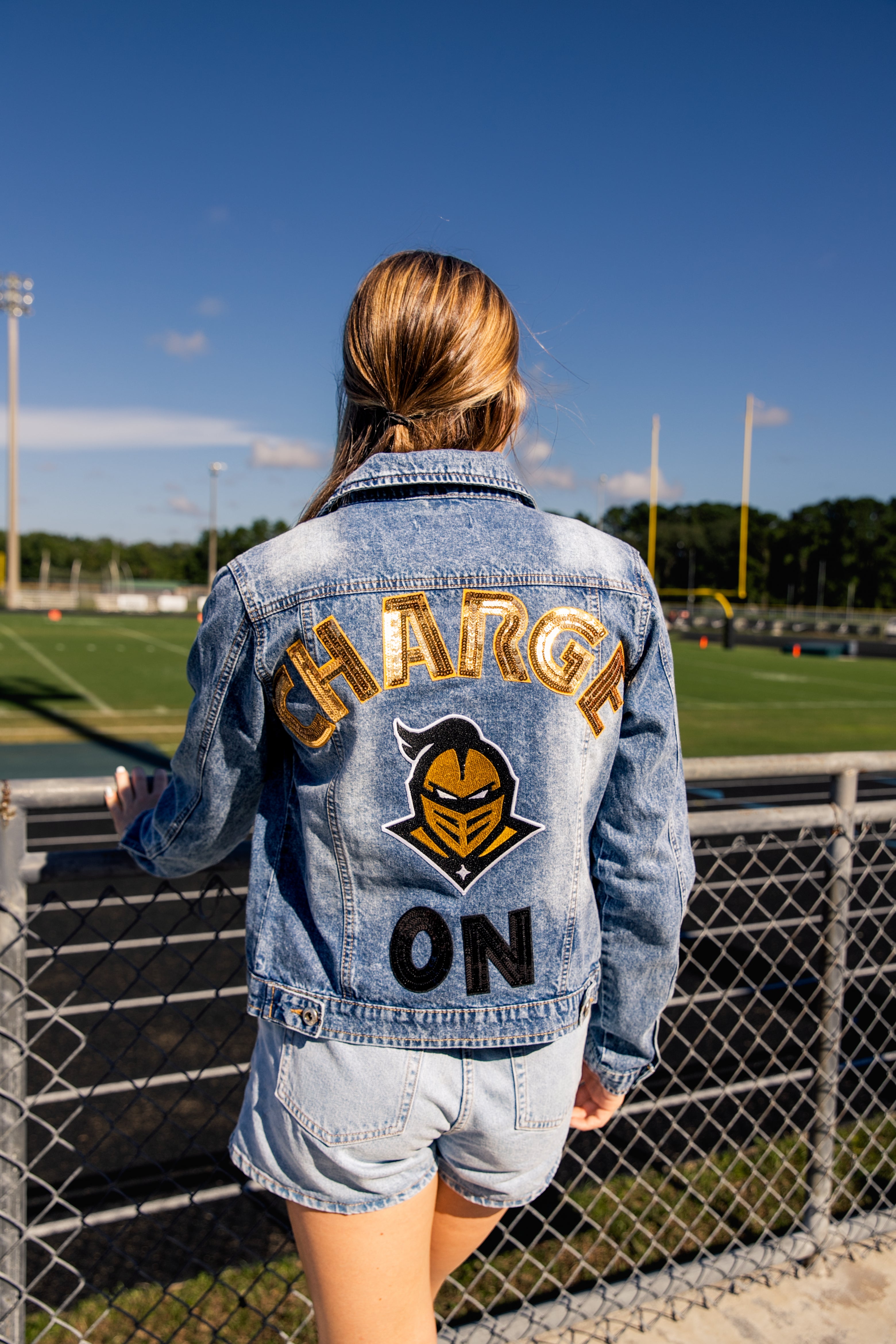 UCF Knights Charge On Custom Denim Jacket - Limited Release