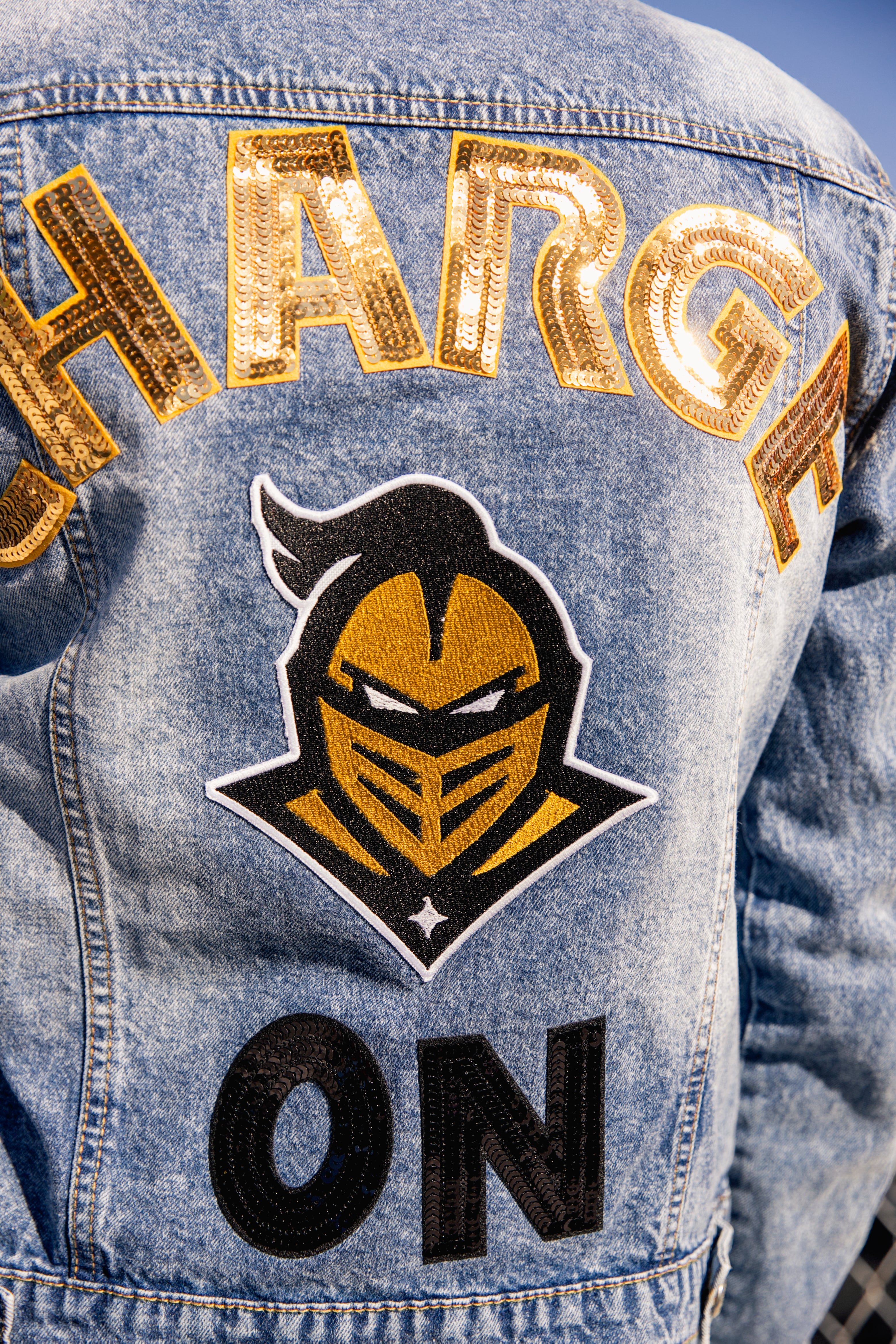 UCF Knights Charge On Custom Denim Jacket - Limited Release