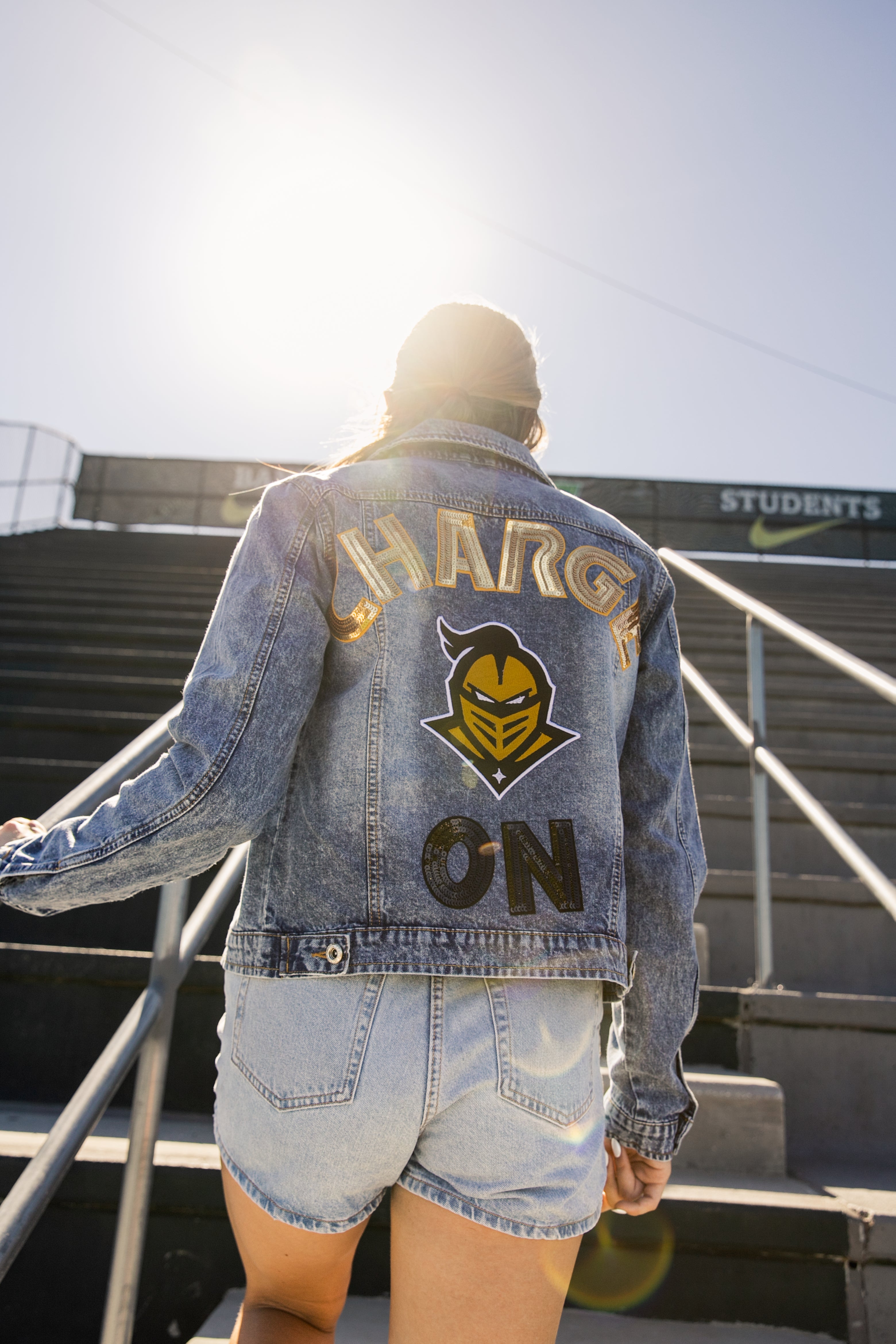 UCF Knights Charge On Custom Denim Jacket - Limited Release