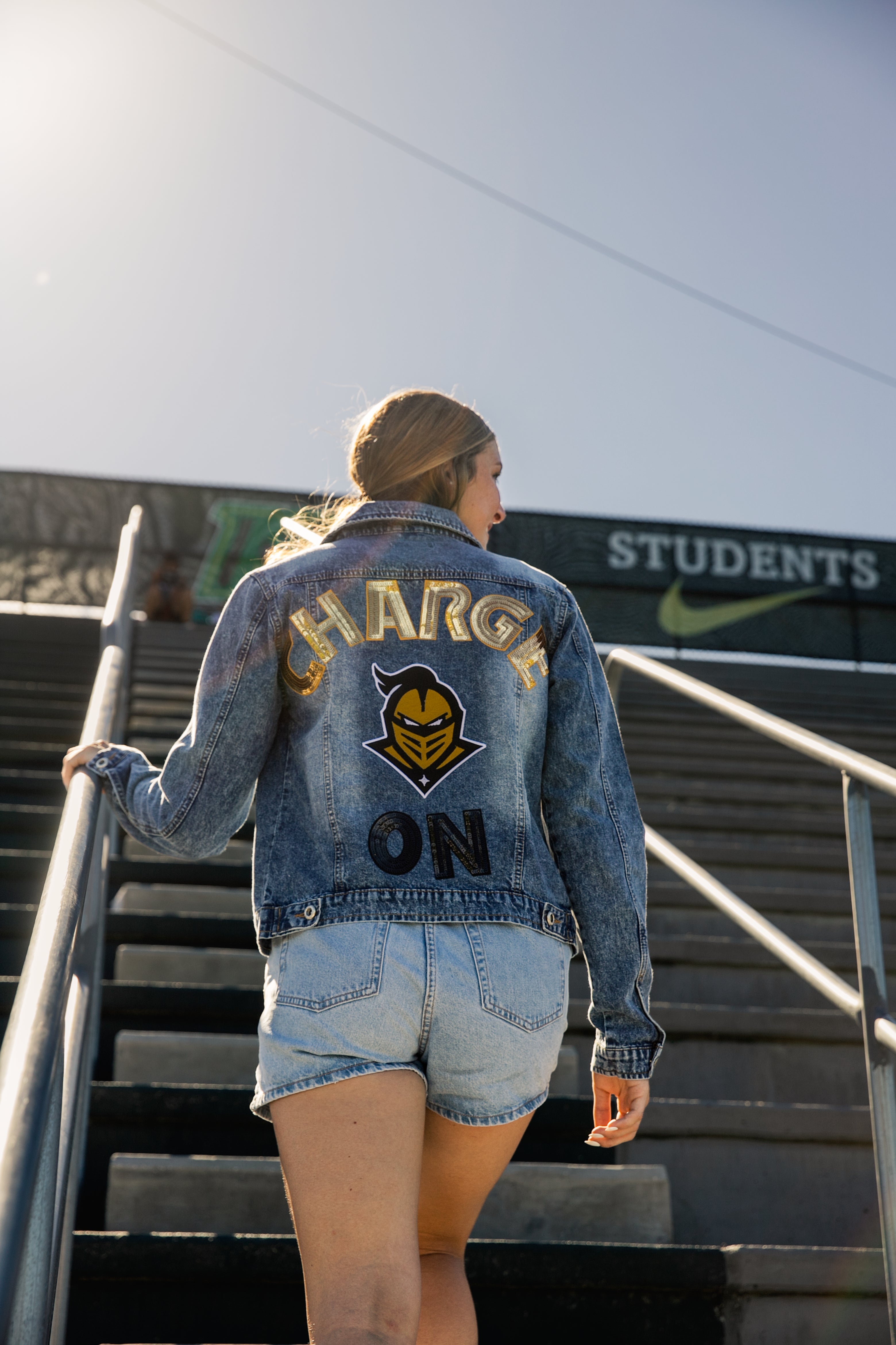 UCF Knights Charge On Custom Denim Jacket - Limited Release