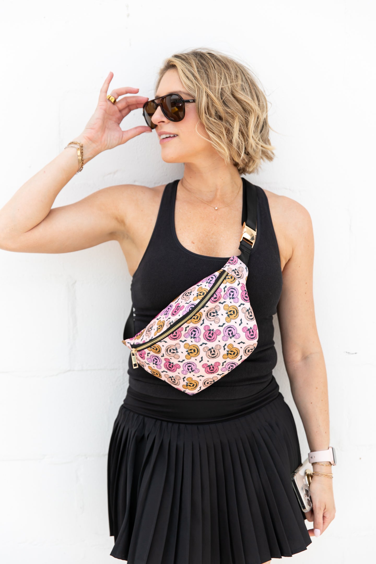 Halloween Pumpkin Mickey Jumbo Fanny Pack Belt Bag