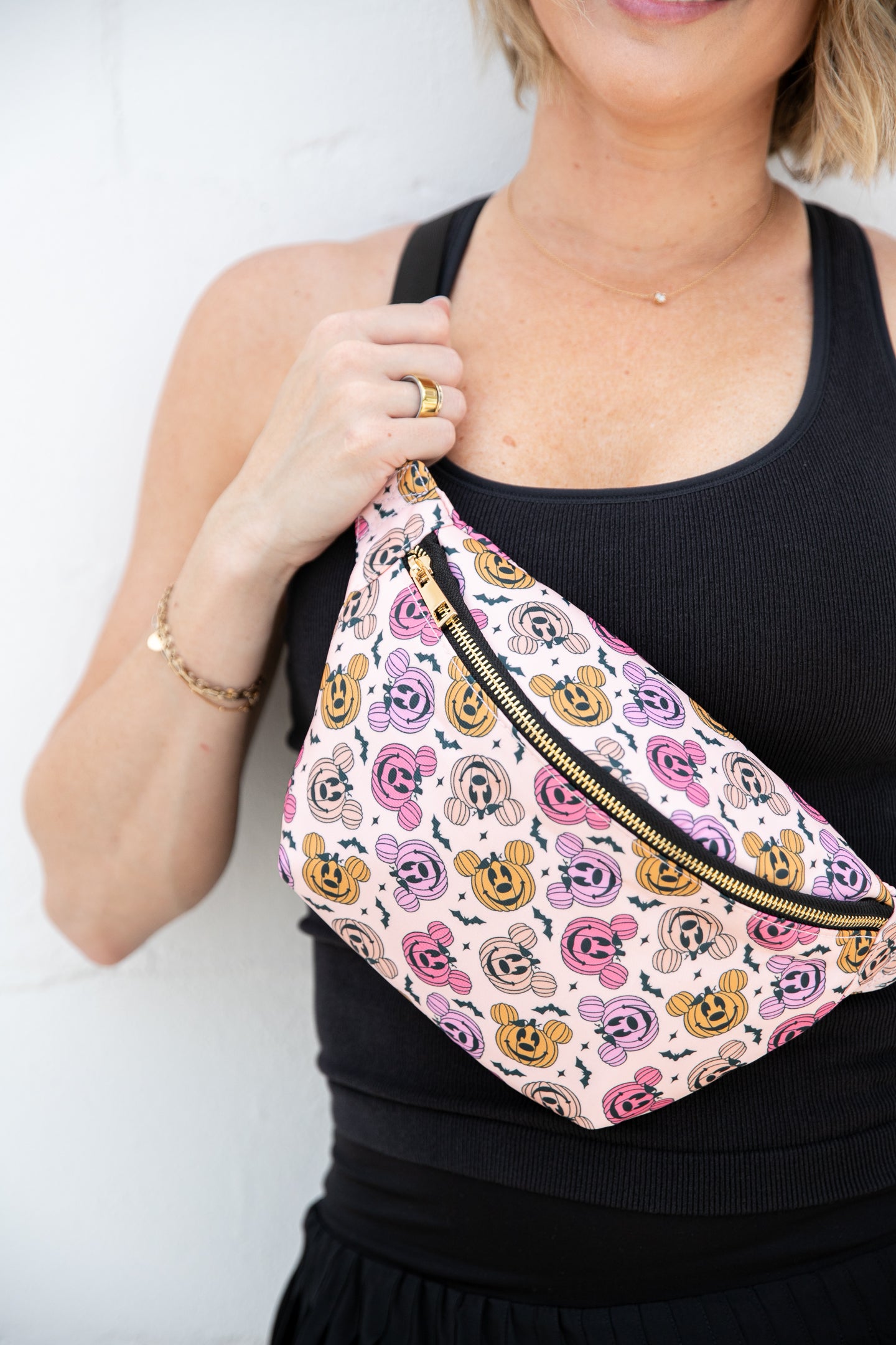 Halloween Pumpkin Mickey Jumbo Fanny Pack Belt Bag