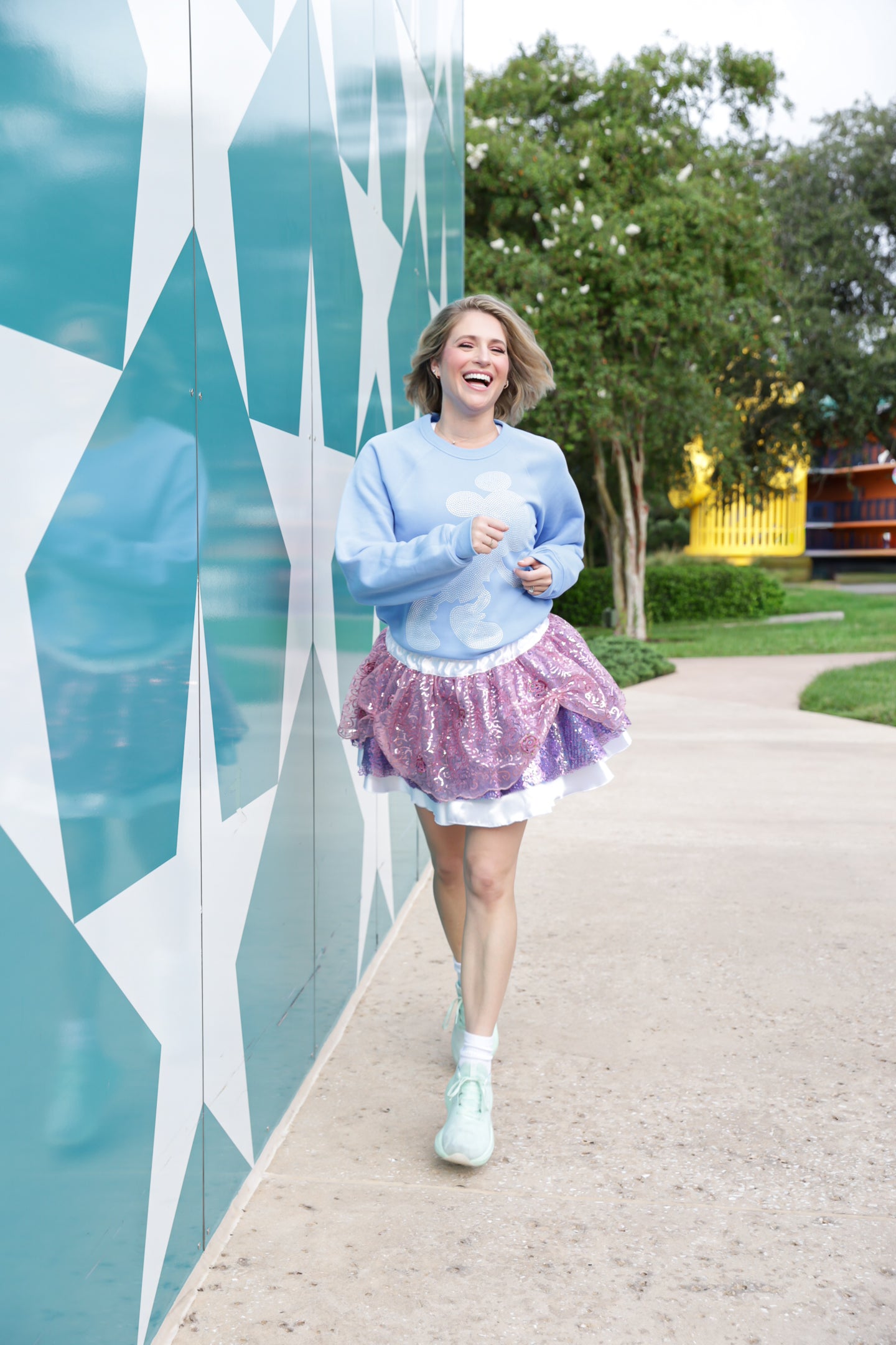 Running Mouse Rhinestone Sweatshirt