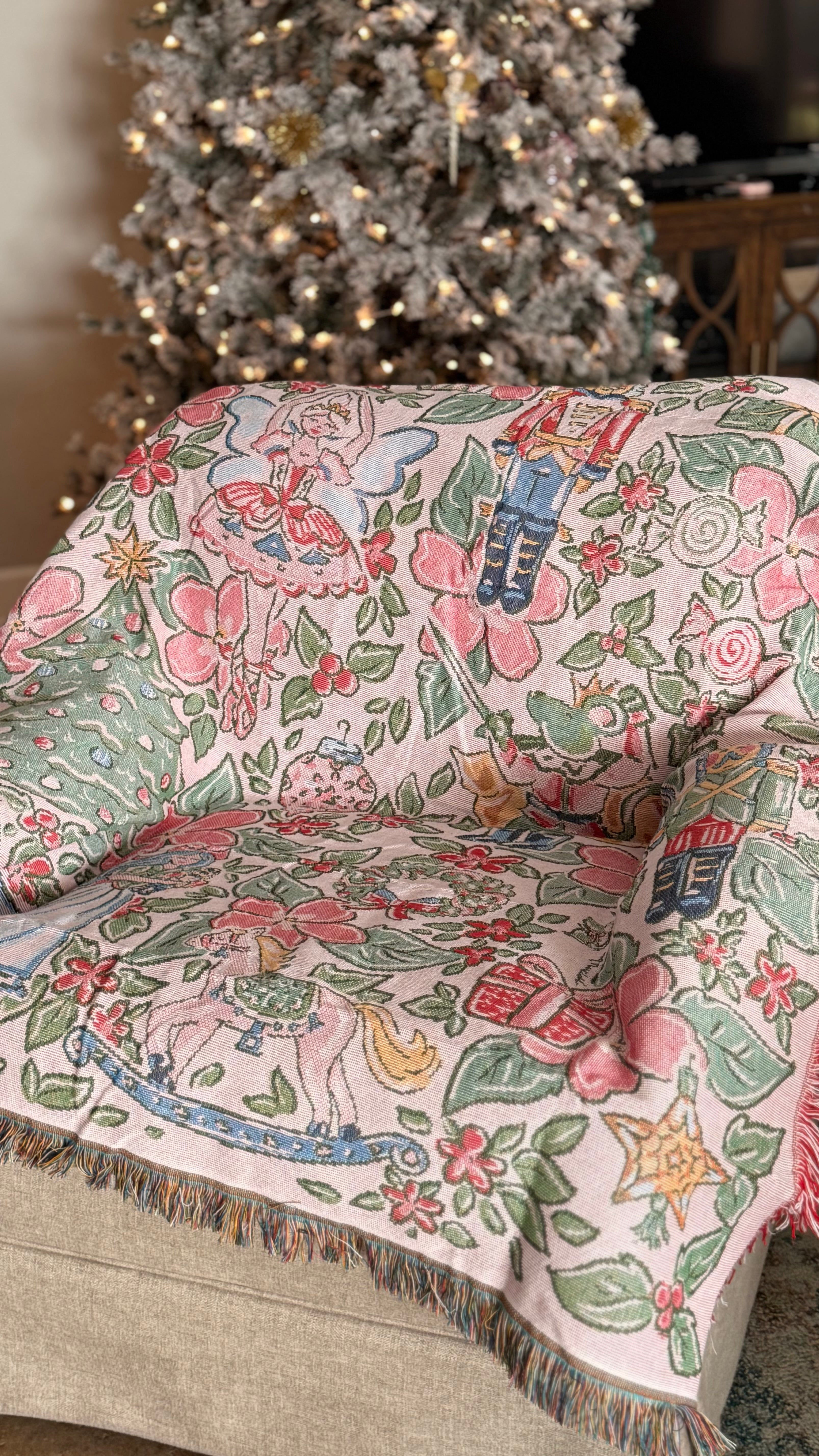Nutcracker in Bloom Woven Blanket
