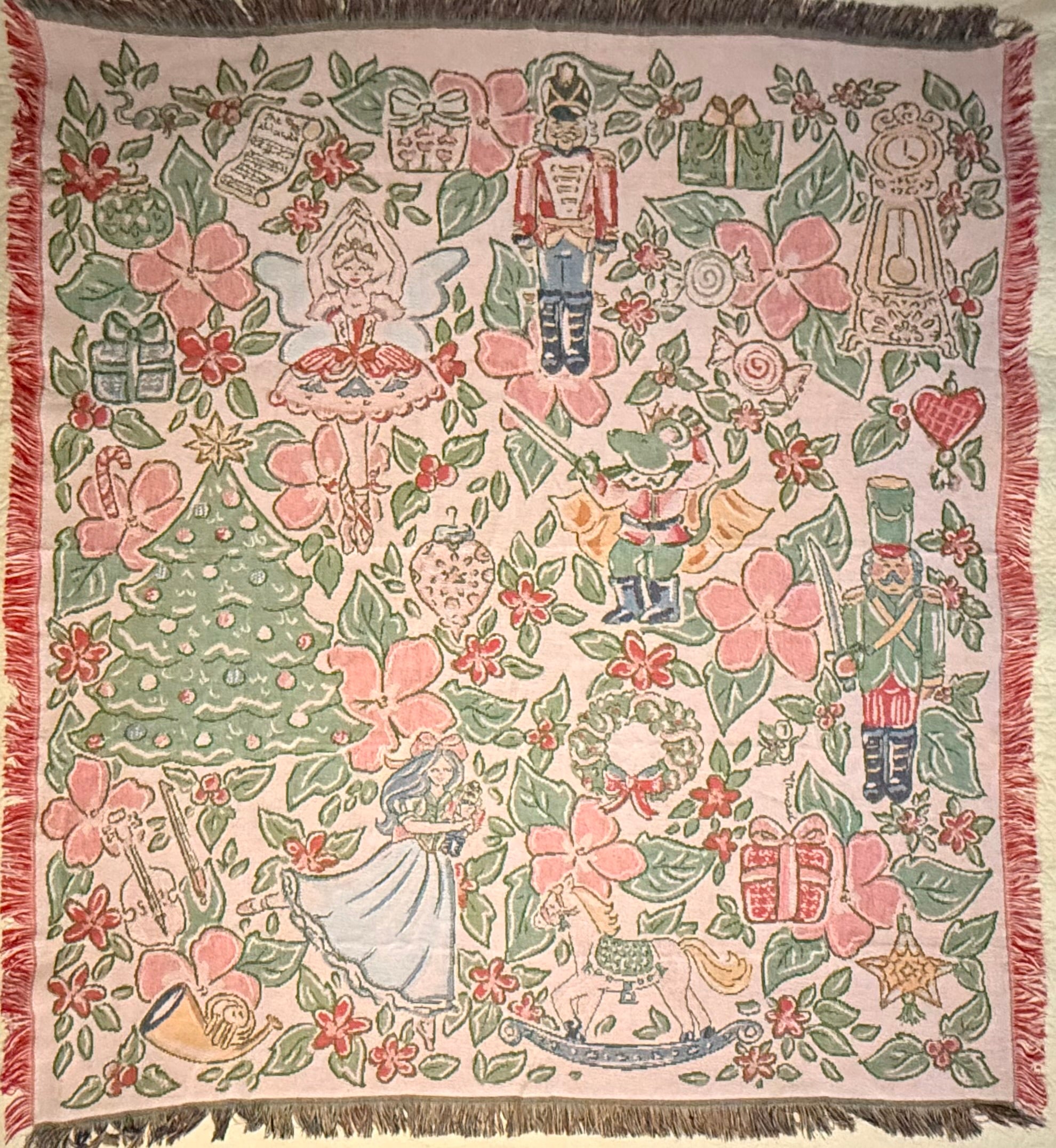 Nutcracker in Bloom Woven Blanket
