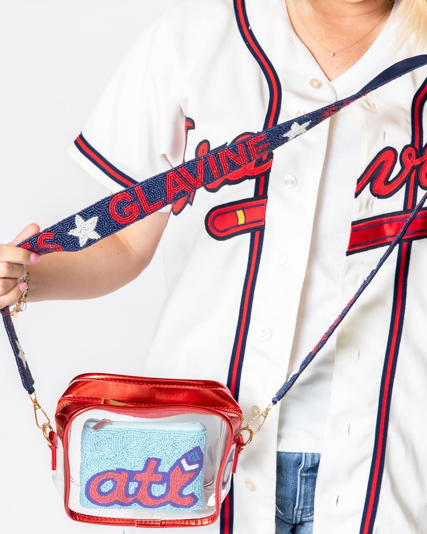 Beaded ATL Braves Coin Purse