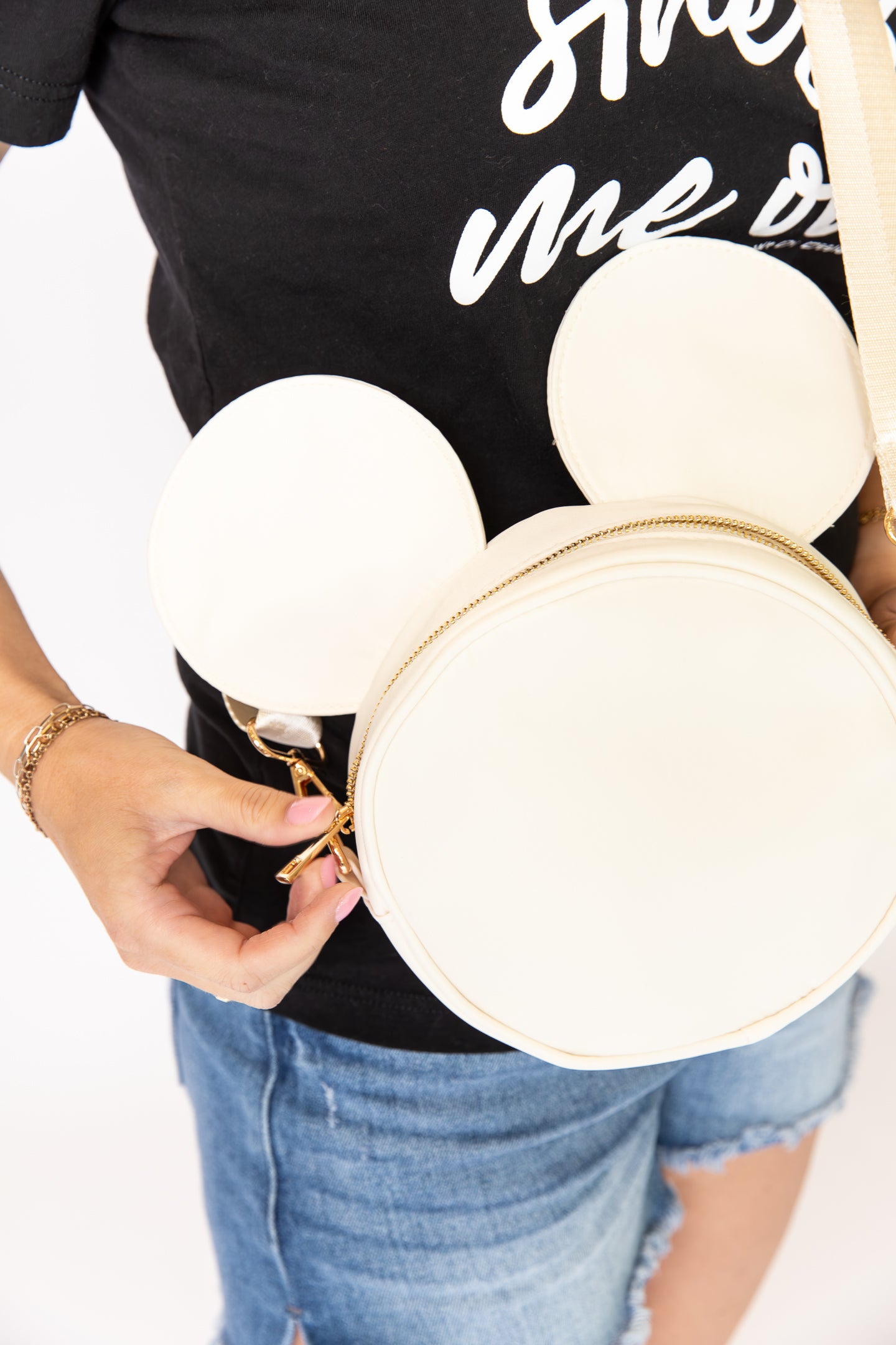 Mickey Head Autograph Crossbody Bag