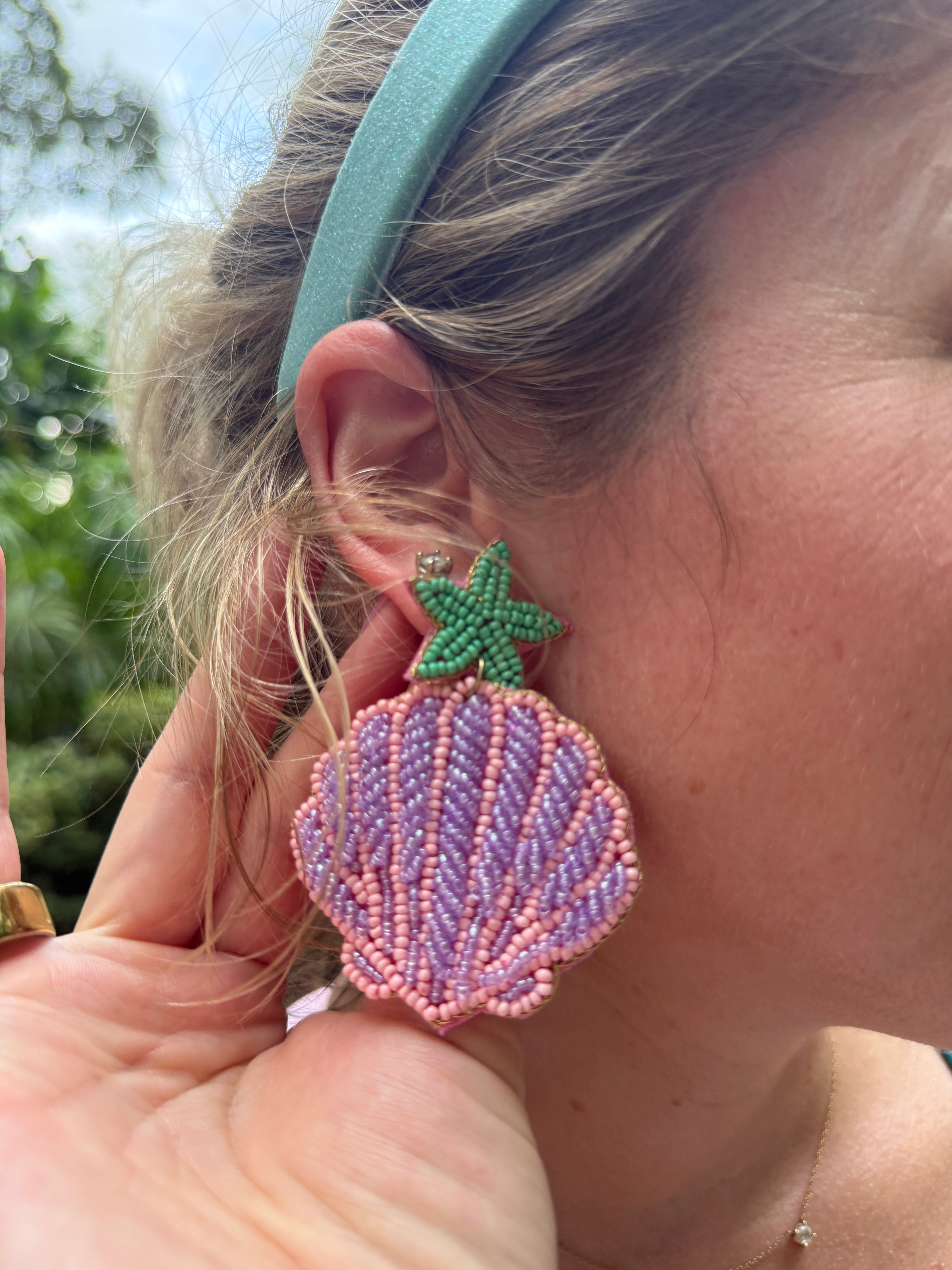 Ariel’s Shell Beaded Earrings