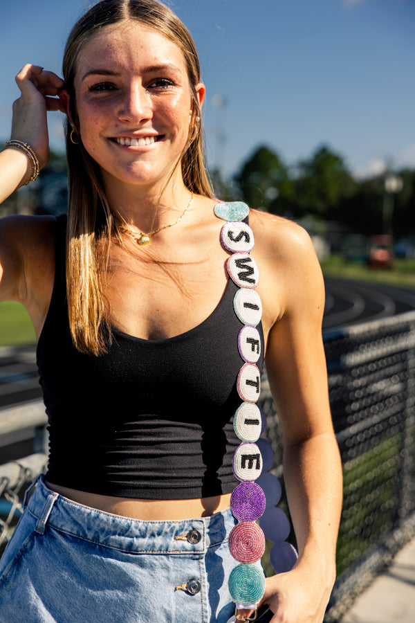 Eras Tour Outfit Friendship Bracelet Beaded Strap and Clear Bag
