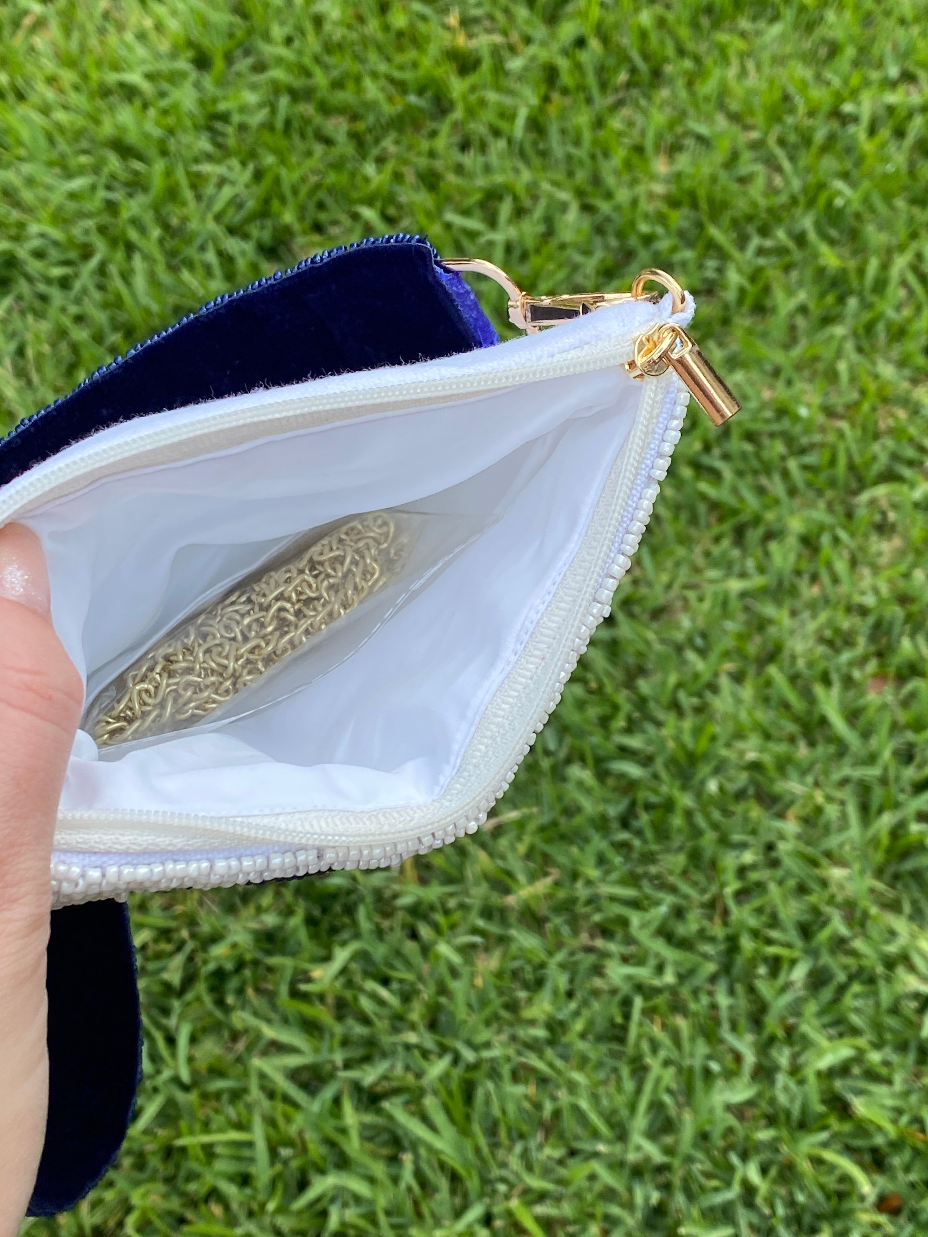 Beaded Georgia Tech Coin Purse