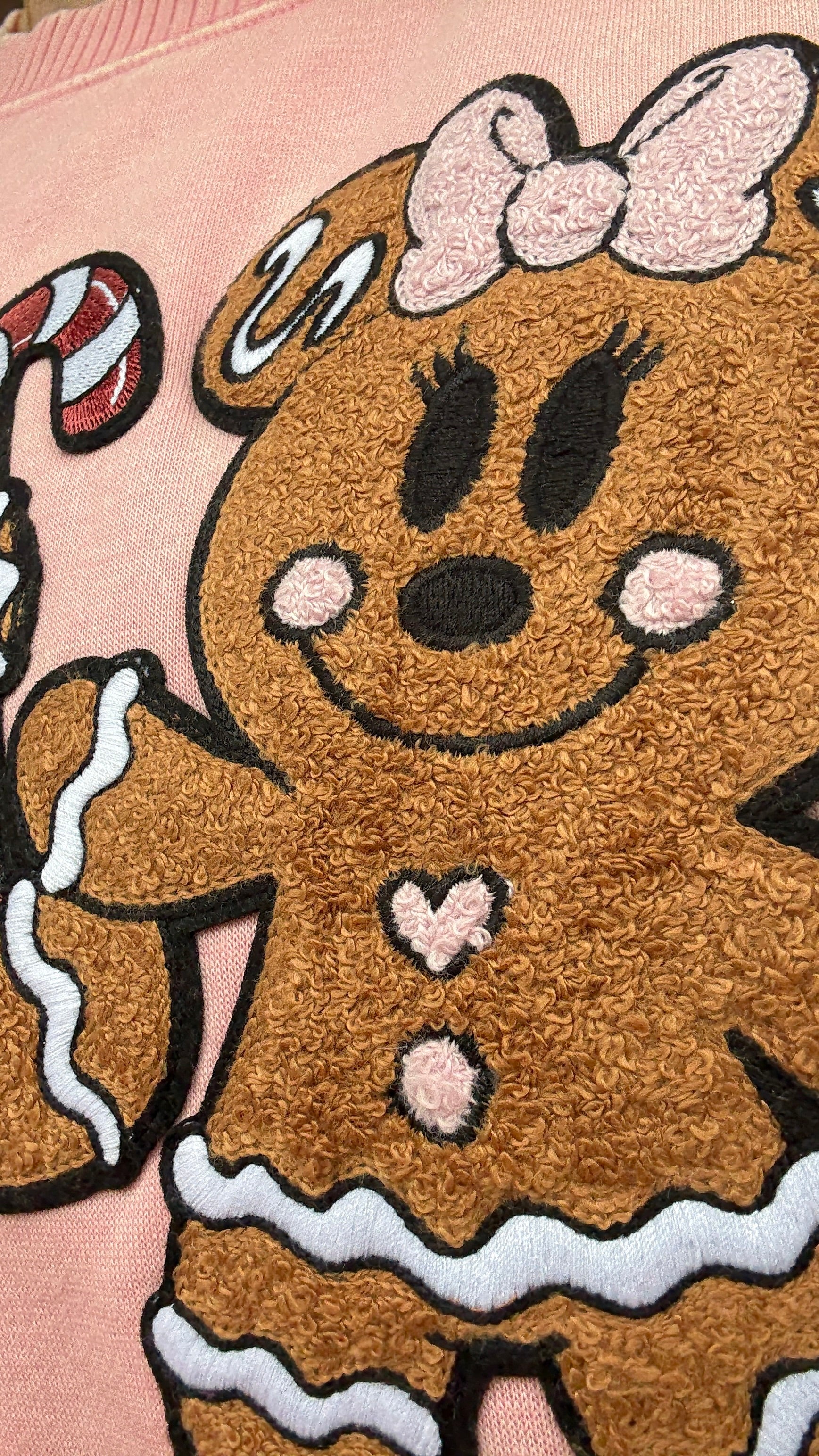 Very Merry Pink Gingerbread Sweatshirt