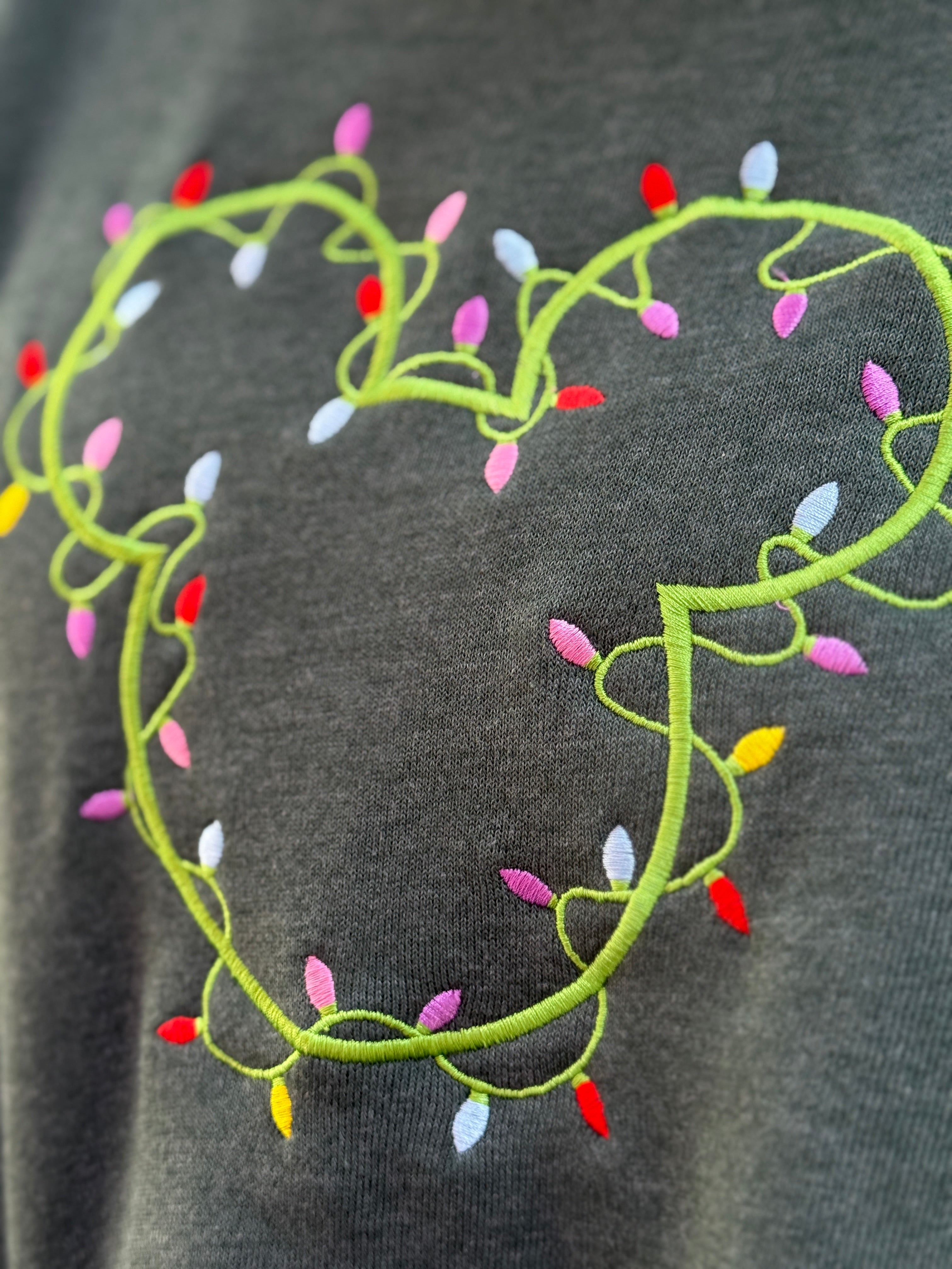 Very Merry Mickey Lights Sweatshirt