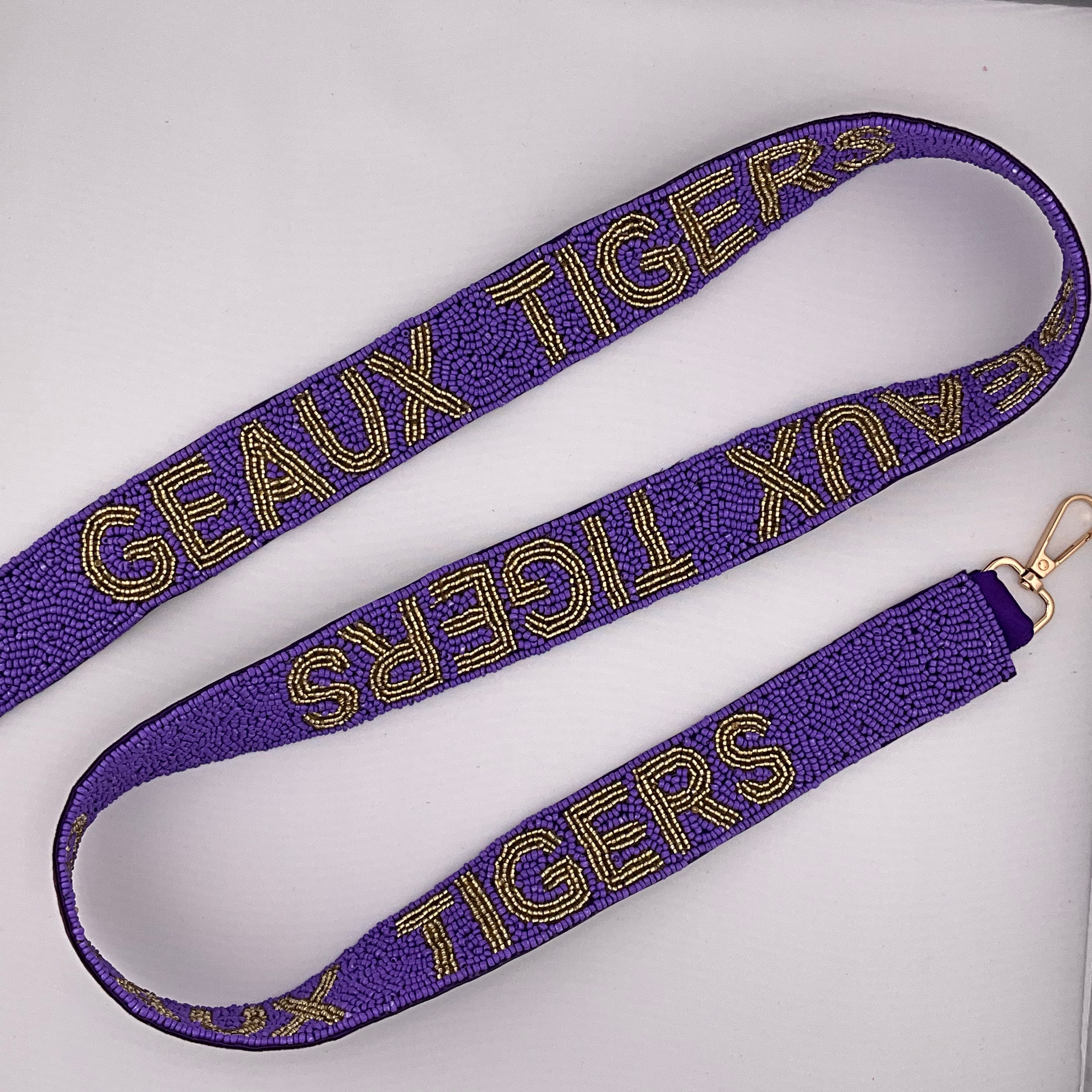 Geaux Tigers Beaded Strap