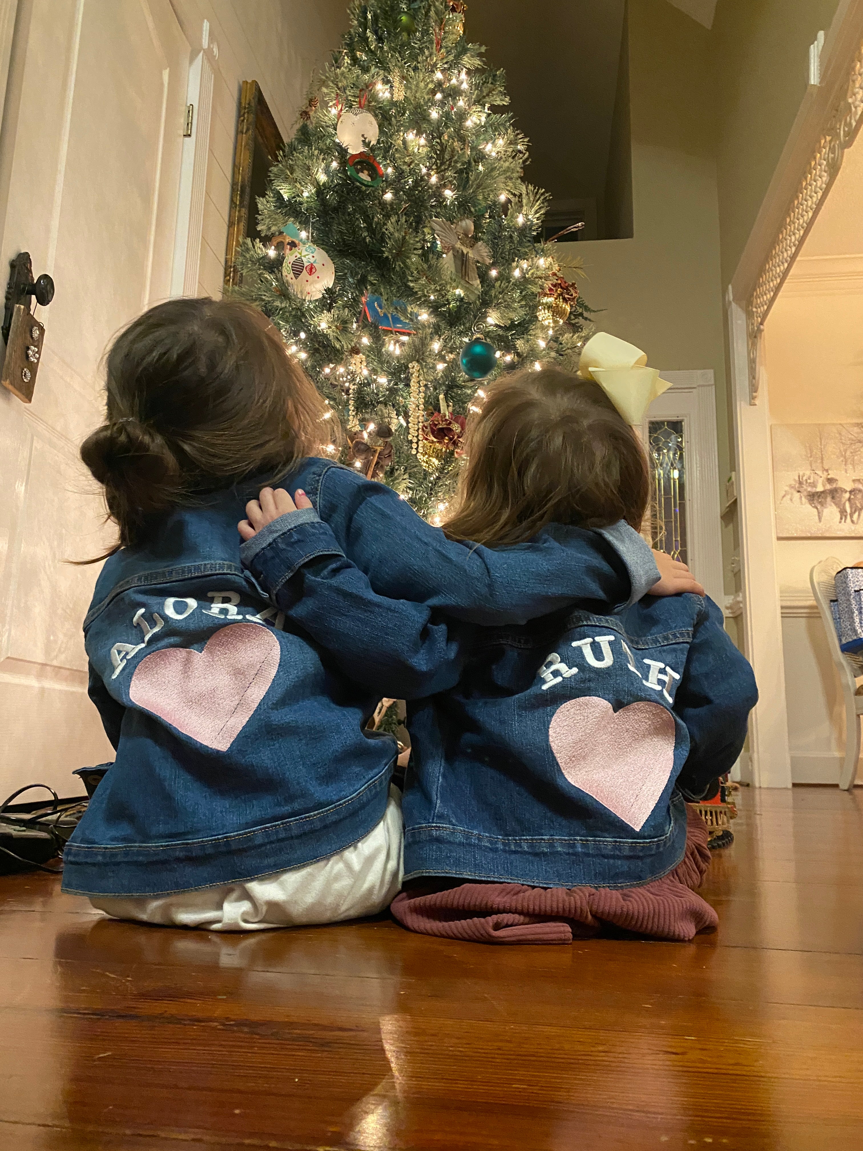 Personalized Denim Jacket for Little Girls - Custom Embroidery