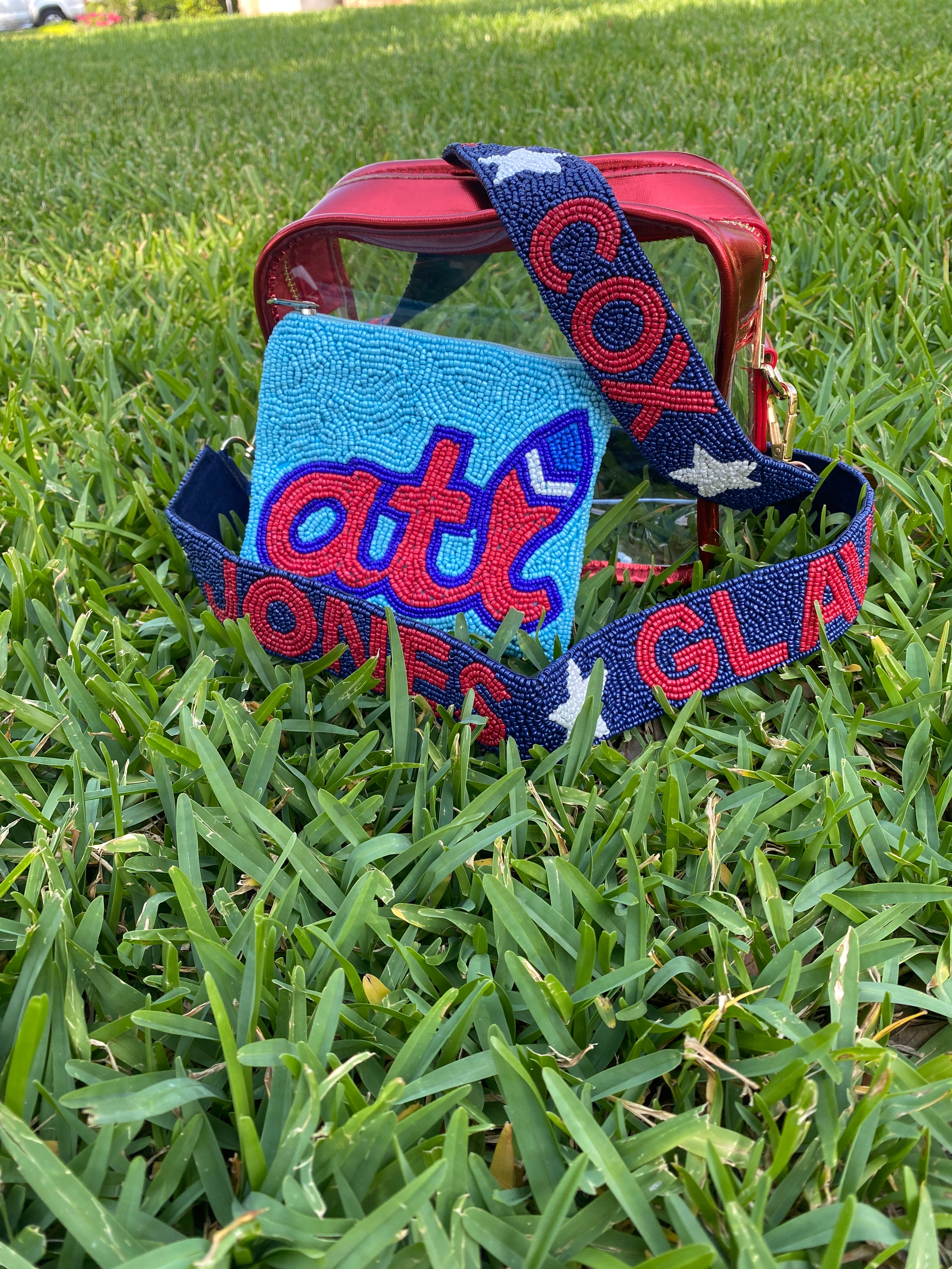 Beaded ATL Braves Coin Purse