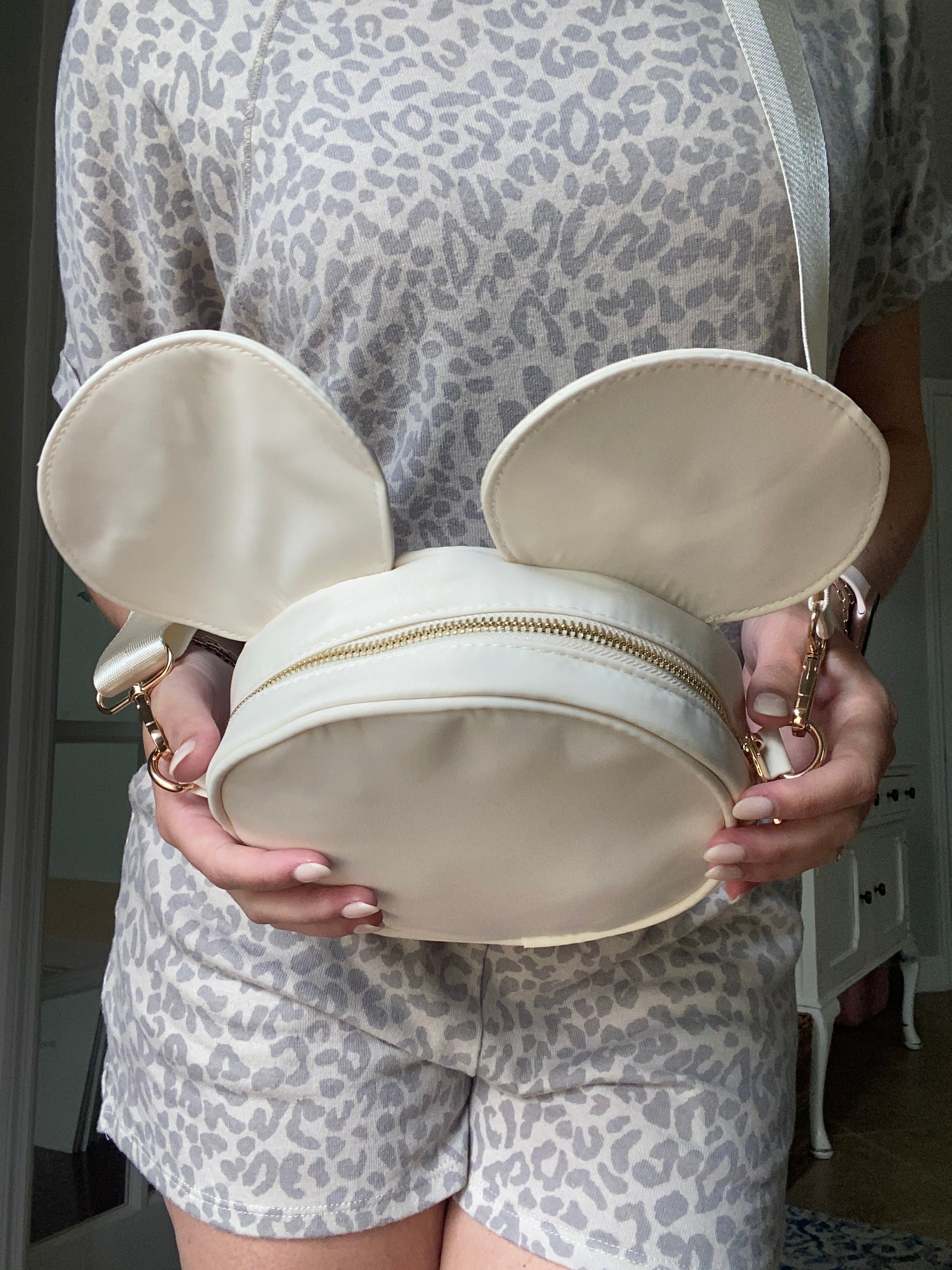 Mickey Head Autograph Crossbody Bag