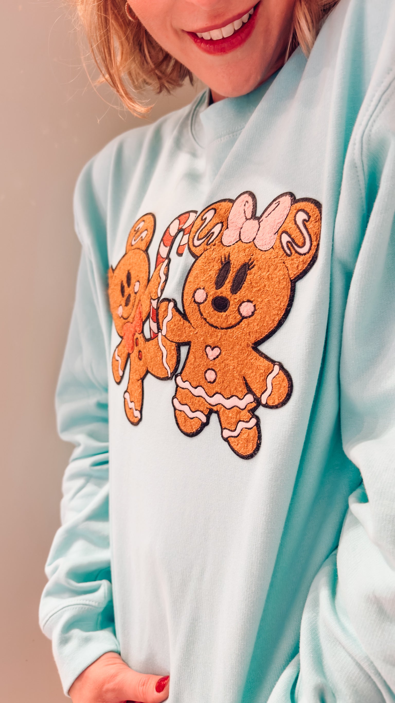 Very Merry Mint Gingerbread Sweatshirt