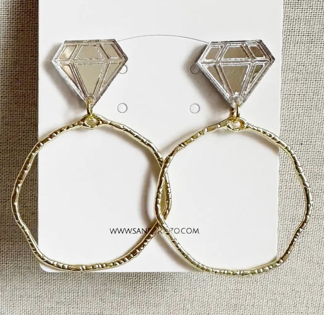 Diamond Ring Hoops