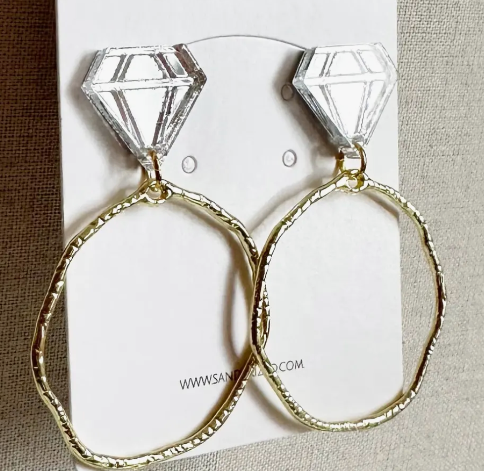 Diamond Ring Hoops